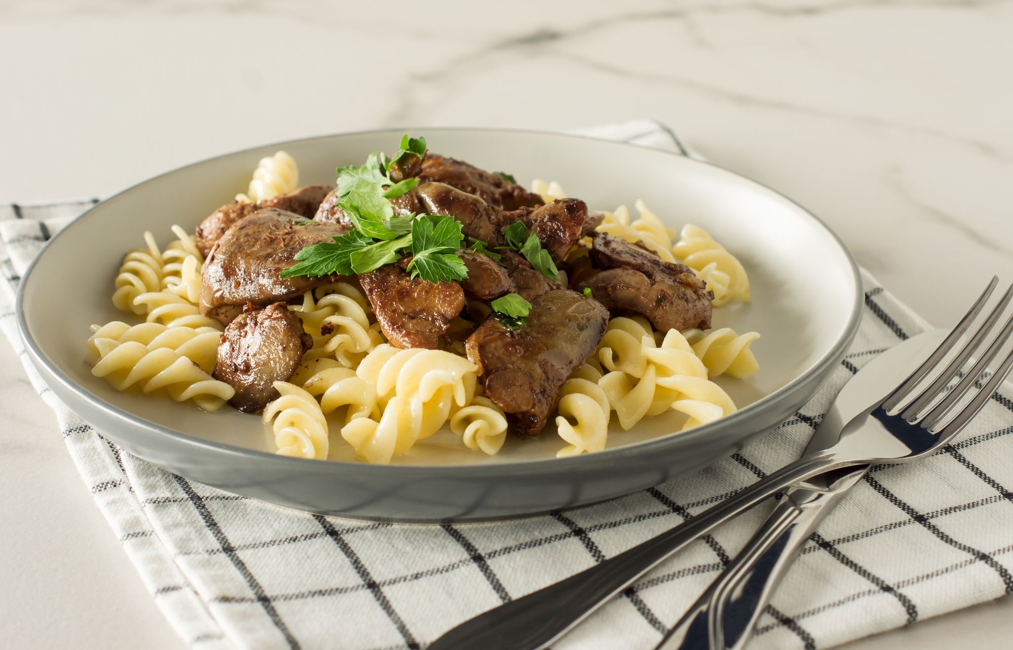 Chicken Liver and Yeast Extract Tagliatelle