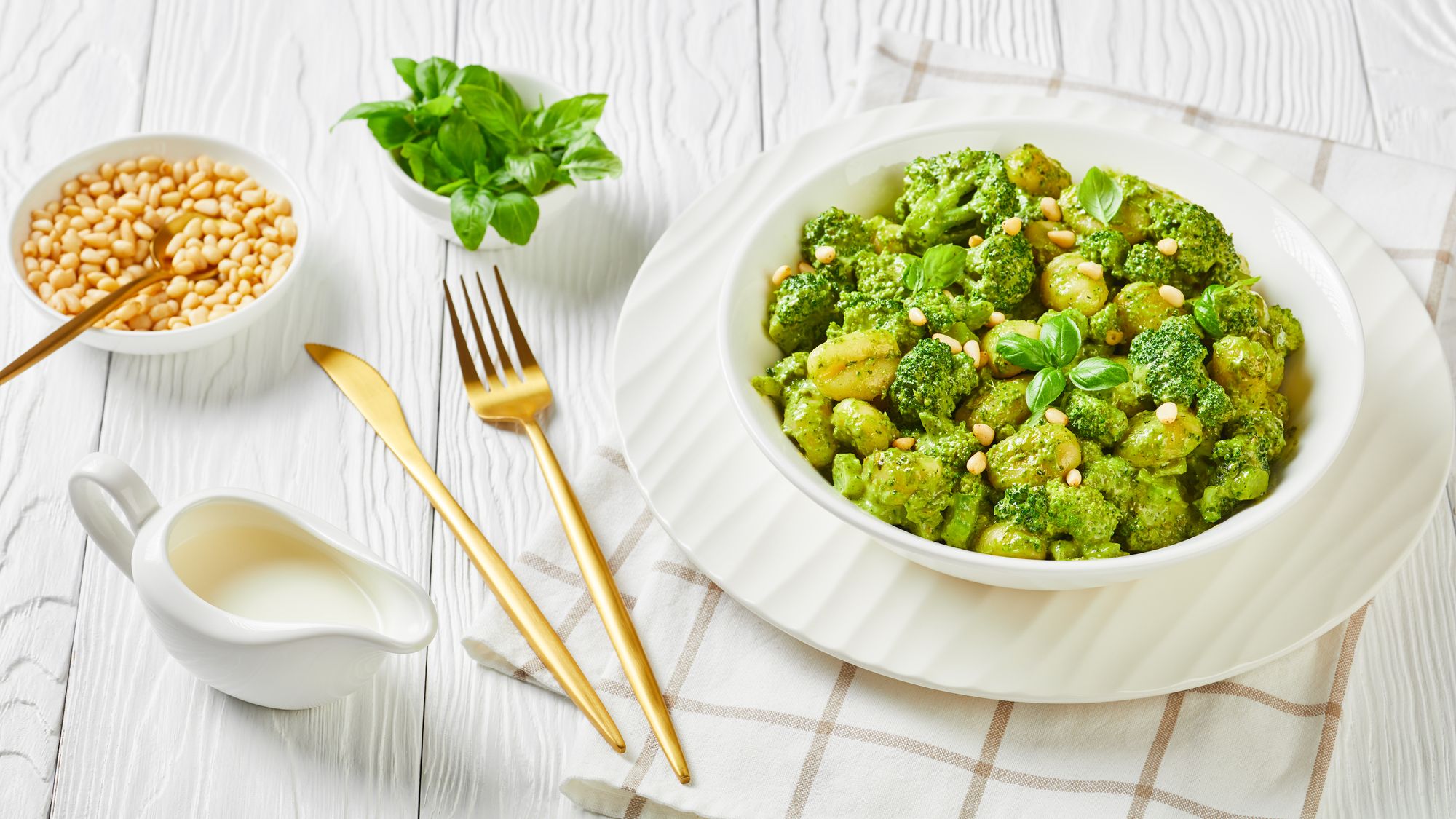 Gnocchi Bake with Cheddar and Broccoli