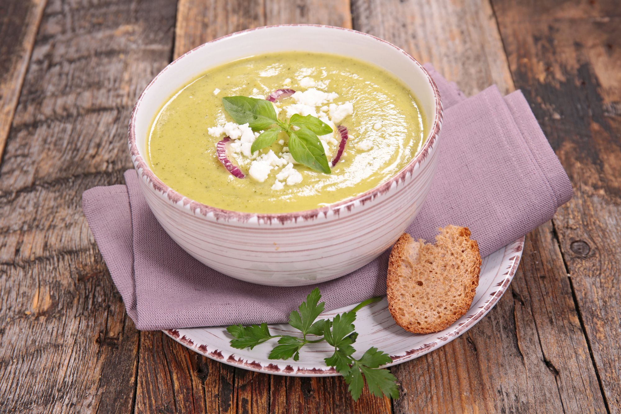 Courgette and Goat’s Cheese Soup