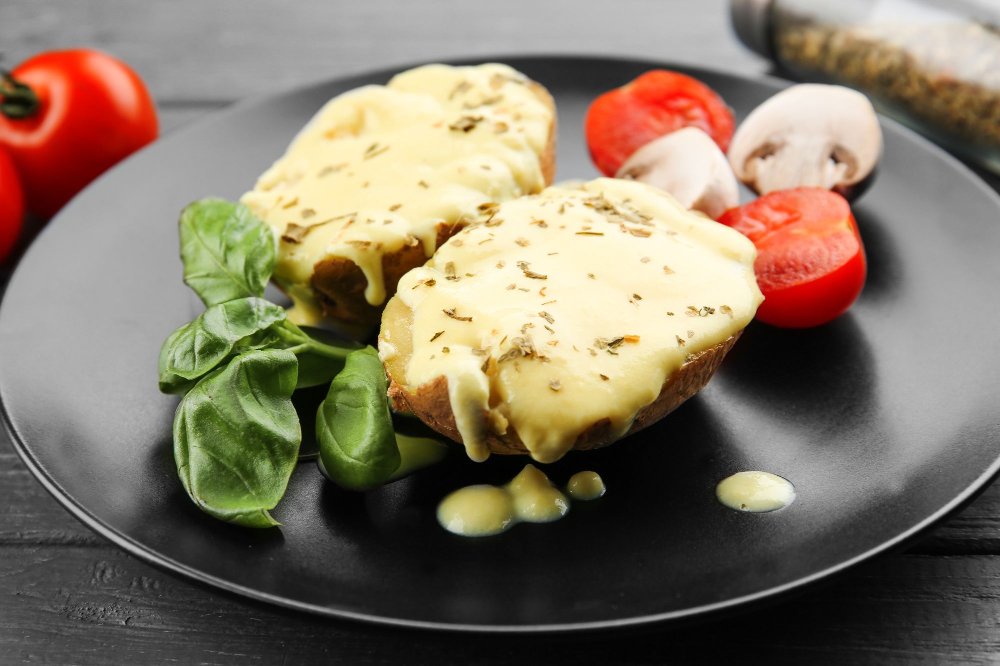 Potato and Mushroom Raclette