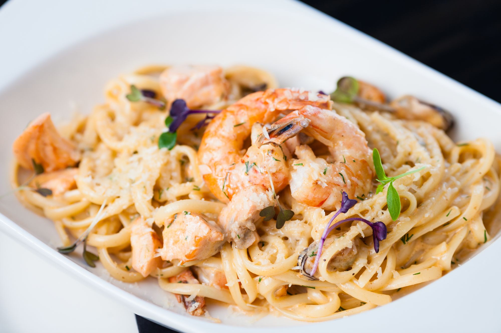 Seafood and Saffron Linguine