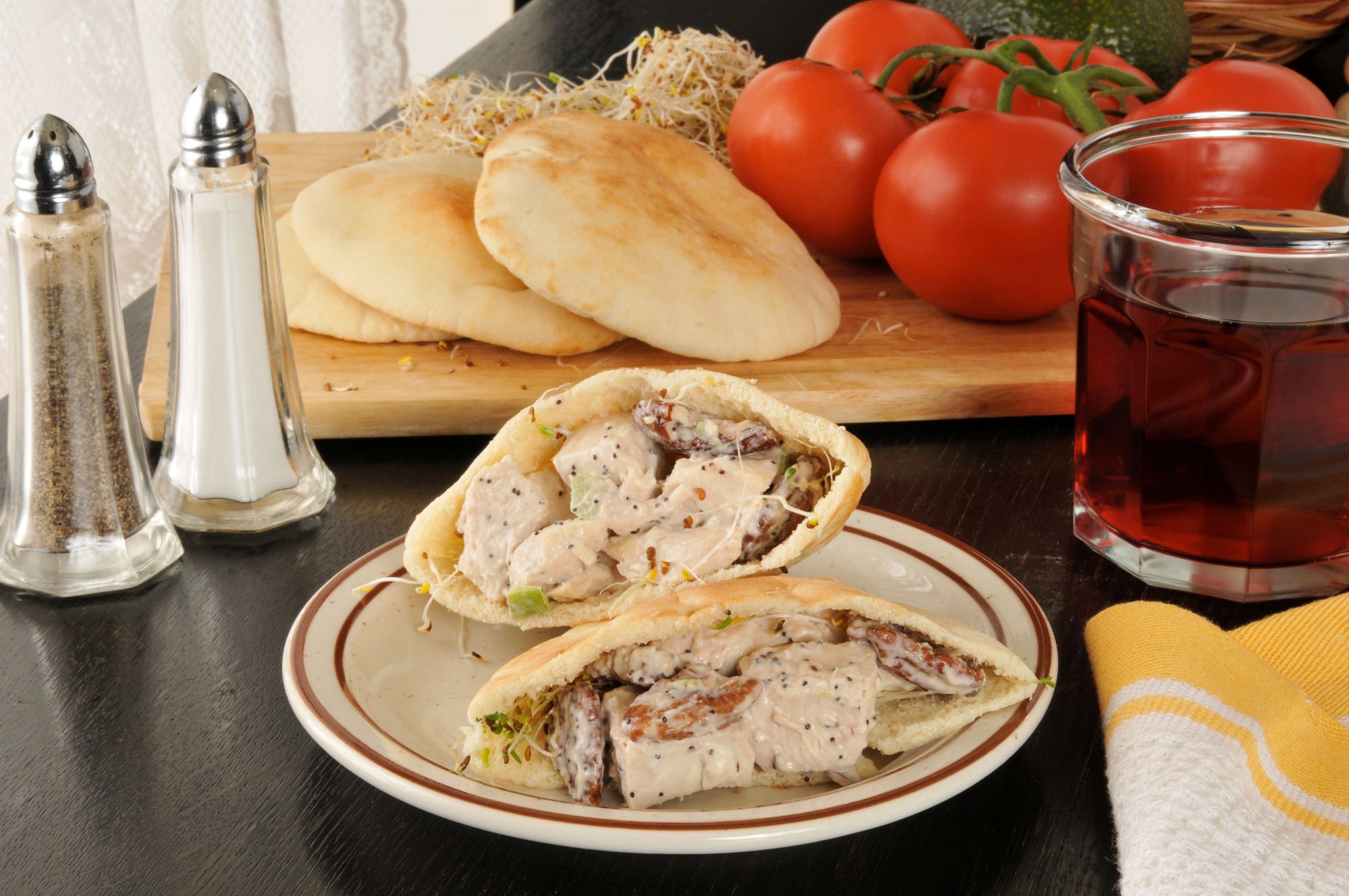 Greek Chicken Salad Pita Pockets