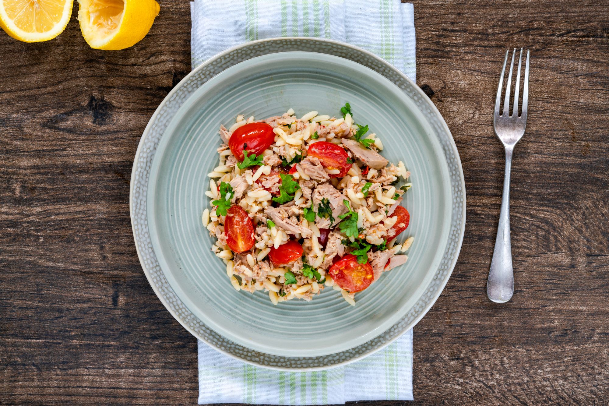 Orzo with Tuna and Capers