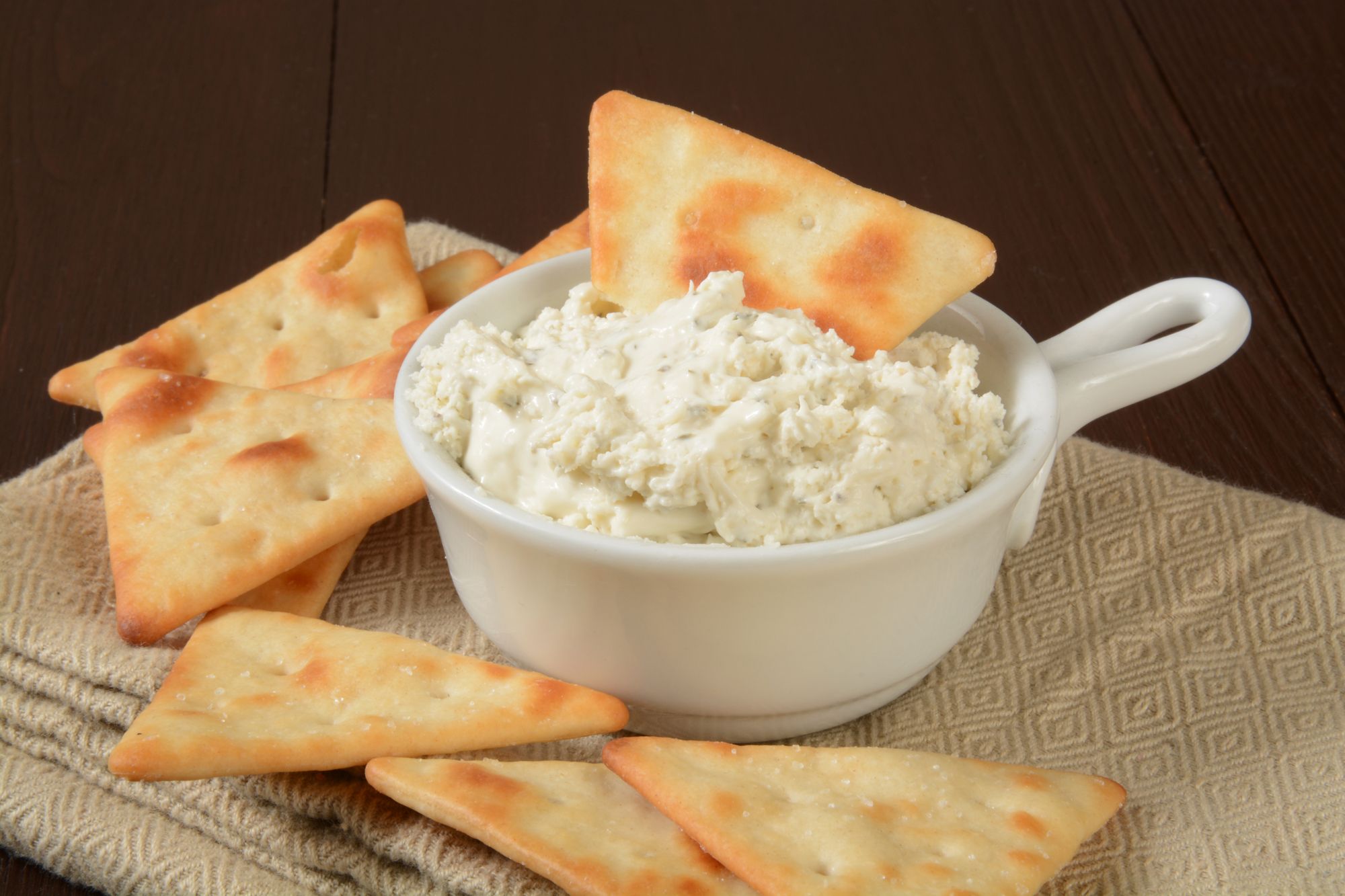 Whipped Cheese Dip with Pita Chips