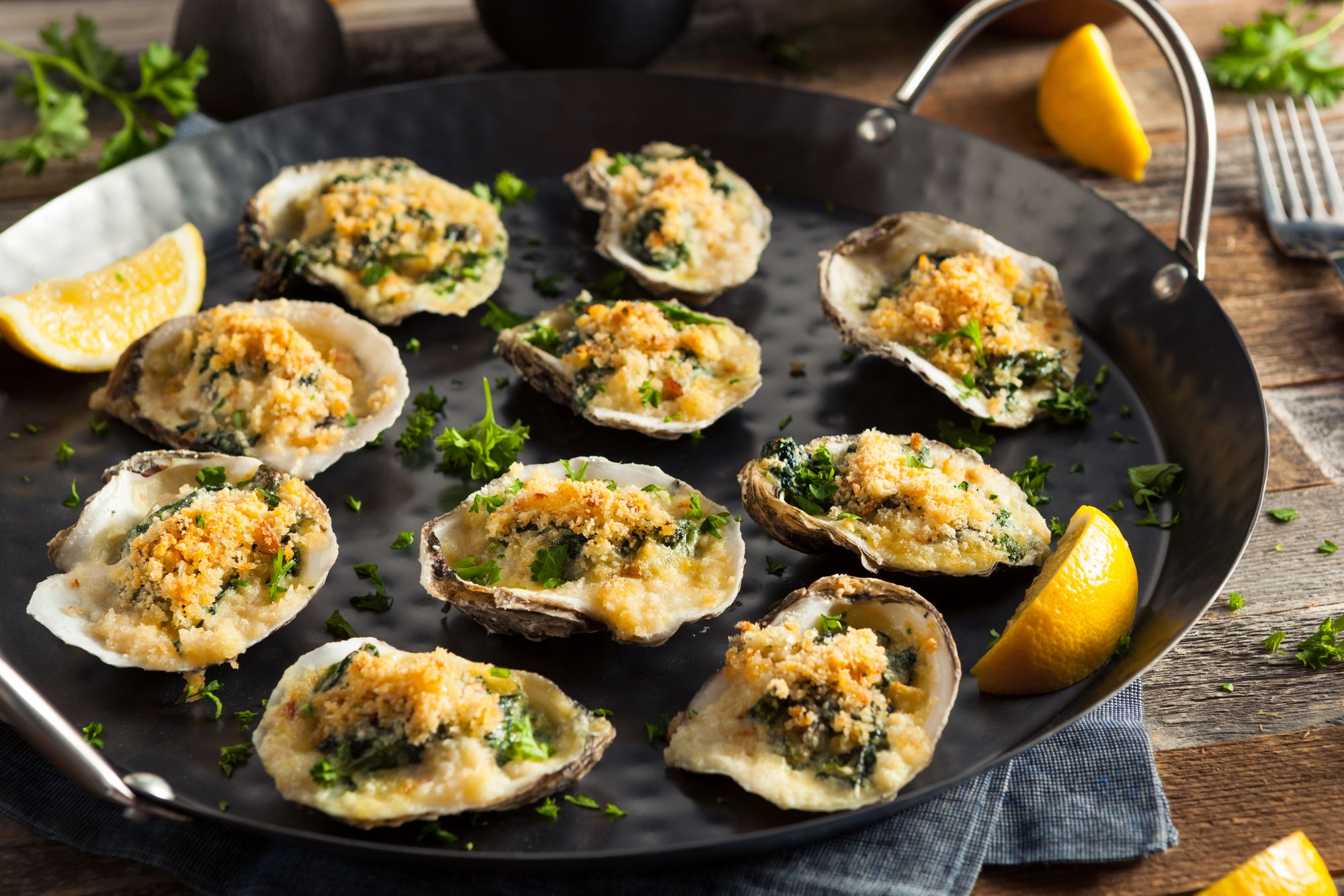 Crispy Grilled Oysters