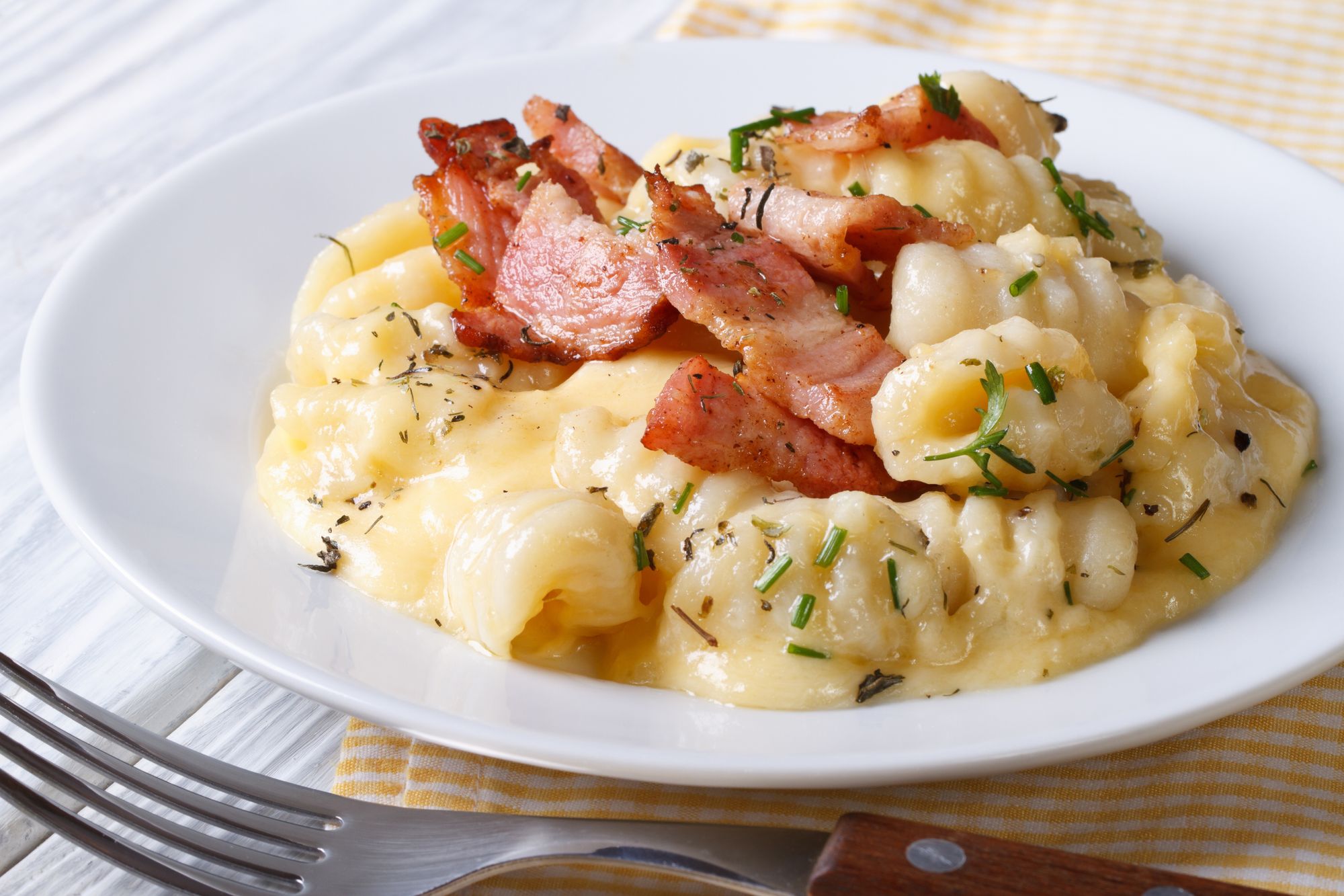 Bacon and Blue Cheese Gnocchi