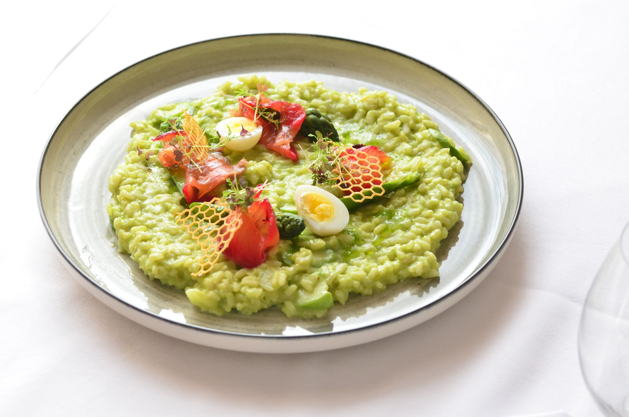 Watercress and Goat’s Cheese Risotto