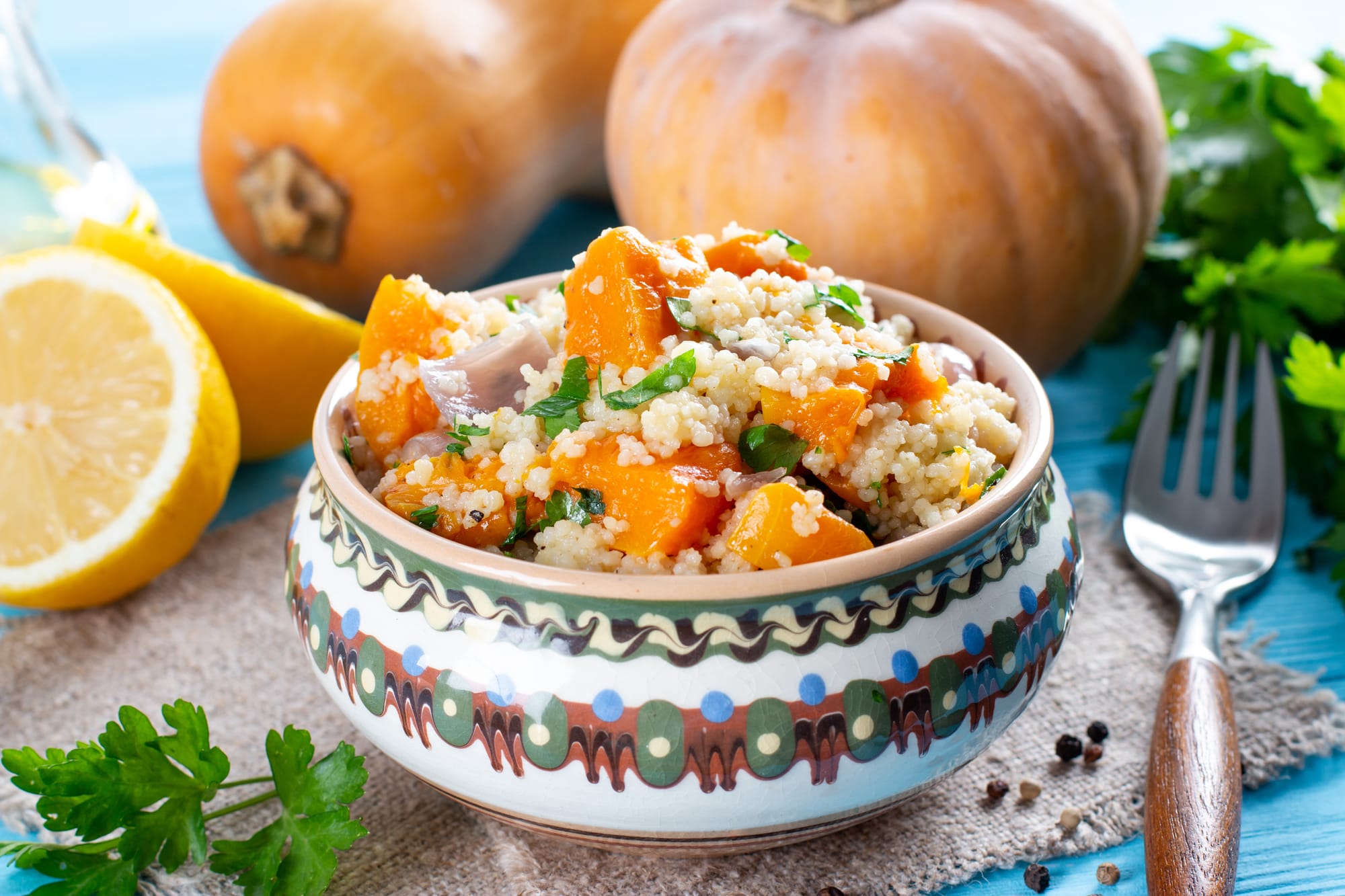 Pumpkin and Red Onion Tagine