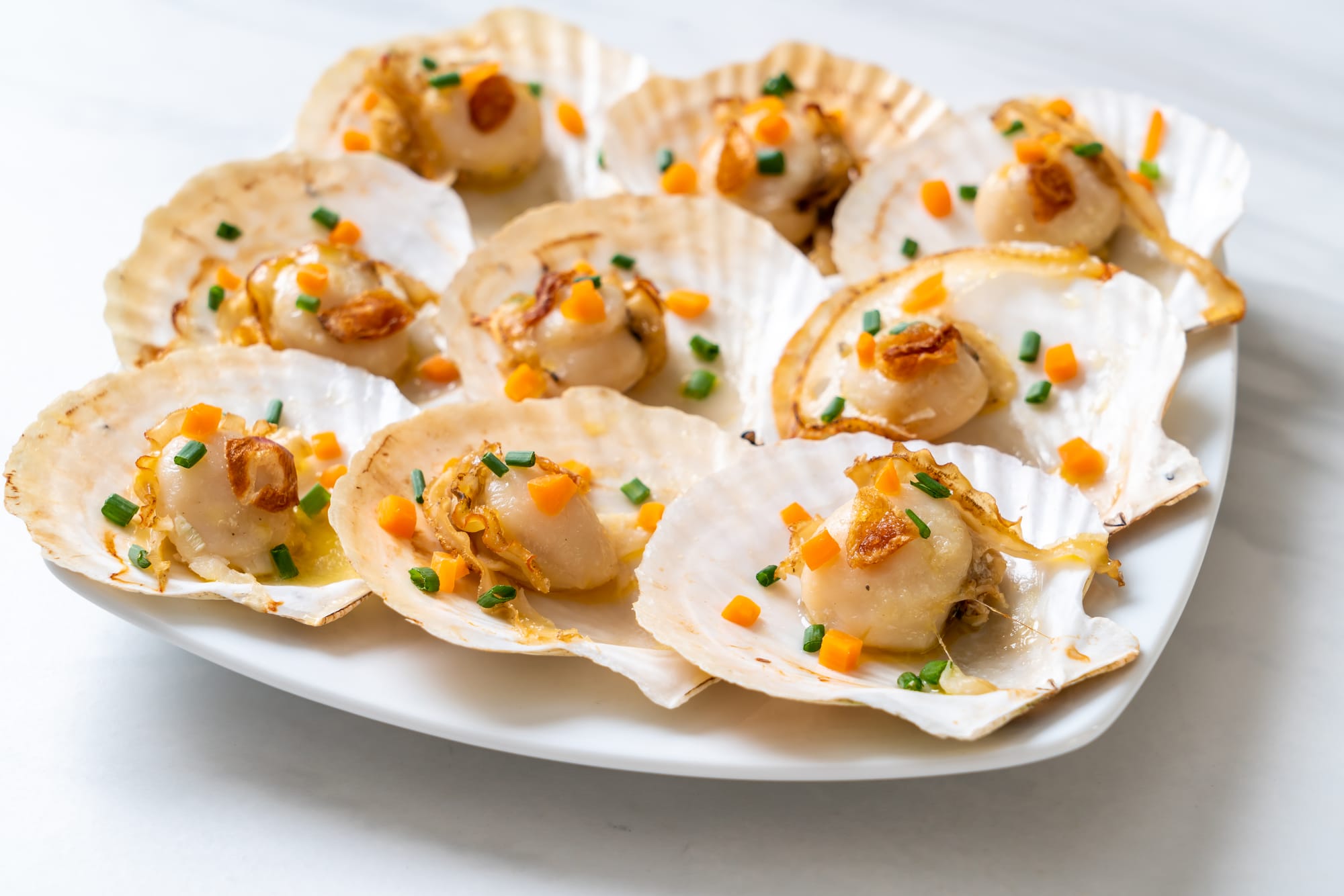 Grilled Scallops with Hazelnuts
