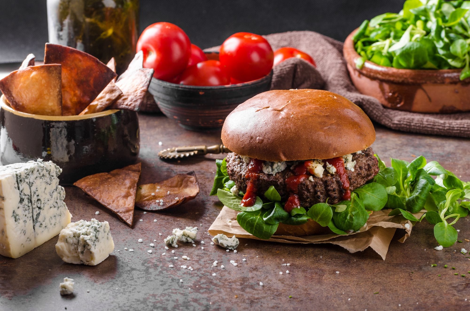 Spiced Lamb Burger with Red Onion Marmalade
