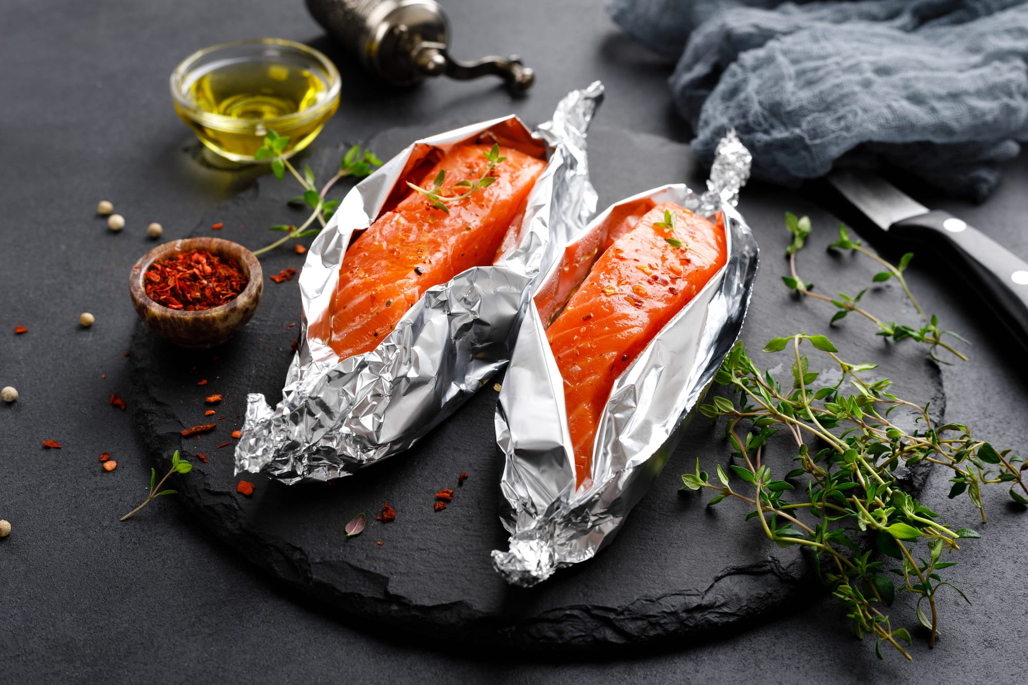 Salmon Parcels with Pesto and Wild Rice
