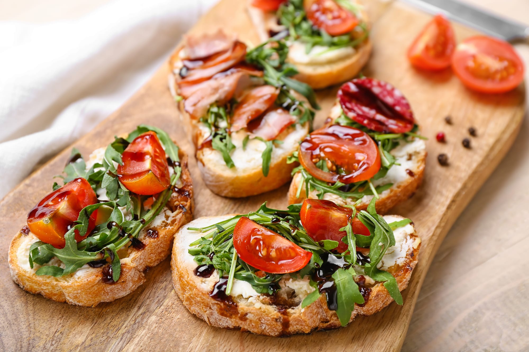 Goat’s Cheese and Roast Garlic Bruschetta