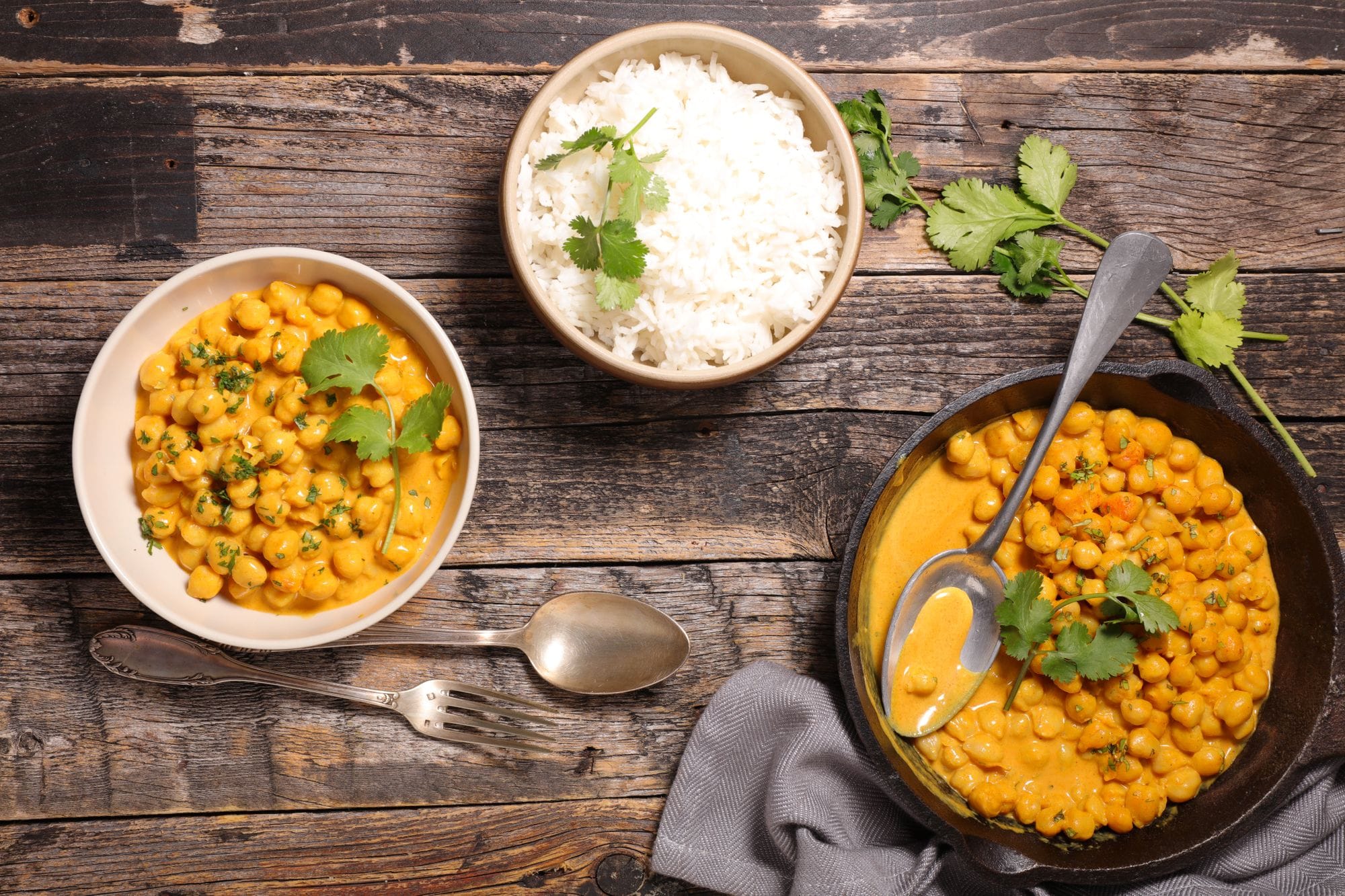 Coconut Curry with Courgette and Chickpeas