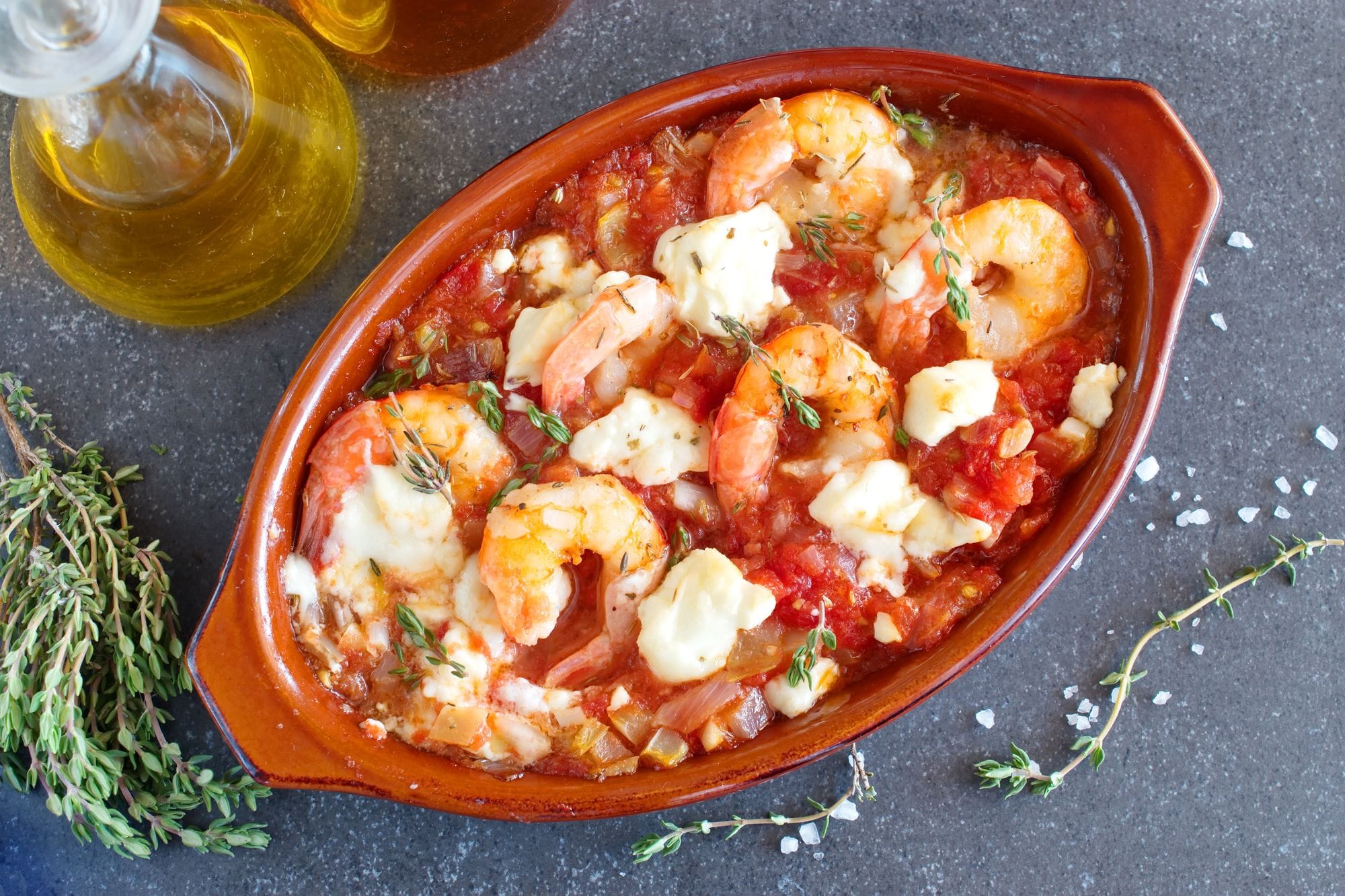 Saganaki Prawns