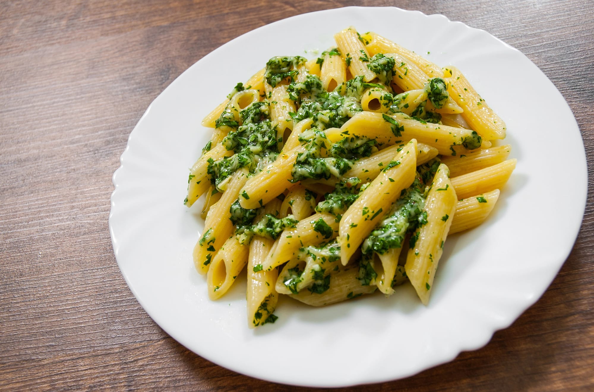 Blue Cheese and Kale Penne