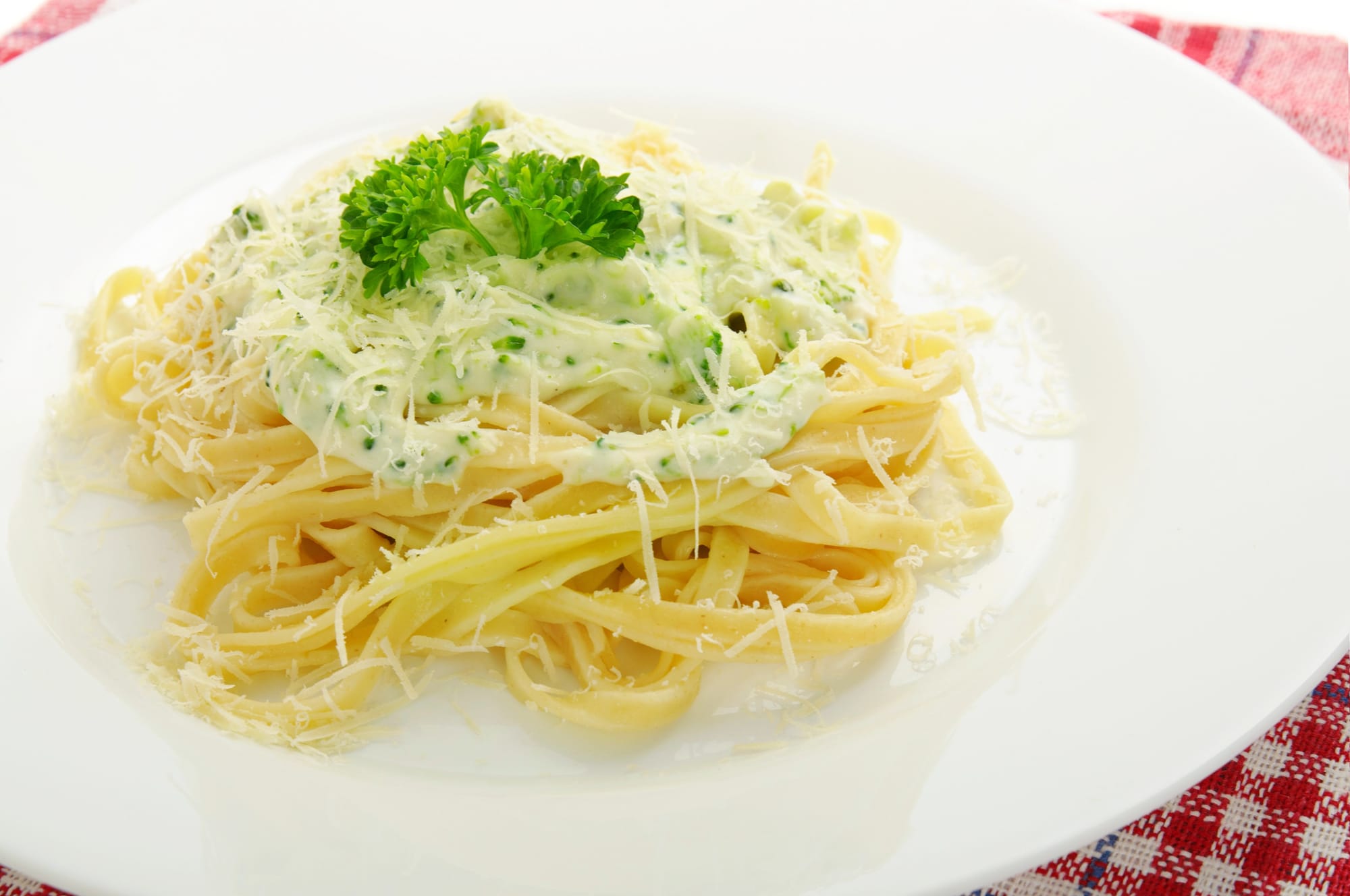 Linguine with Cottage Cheese