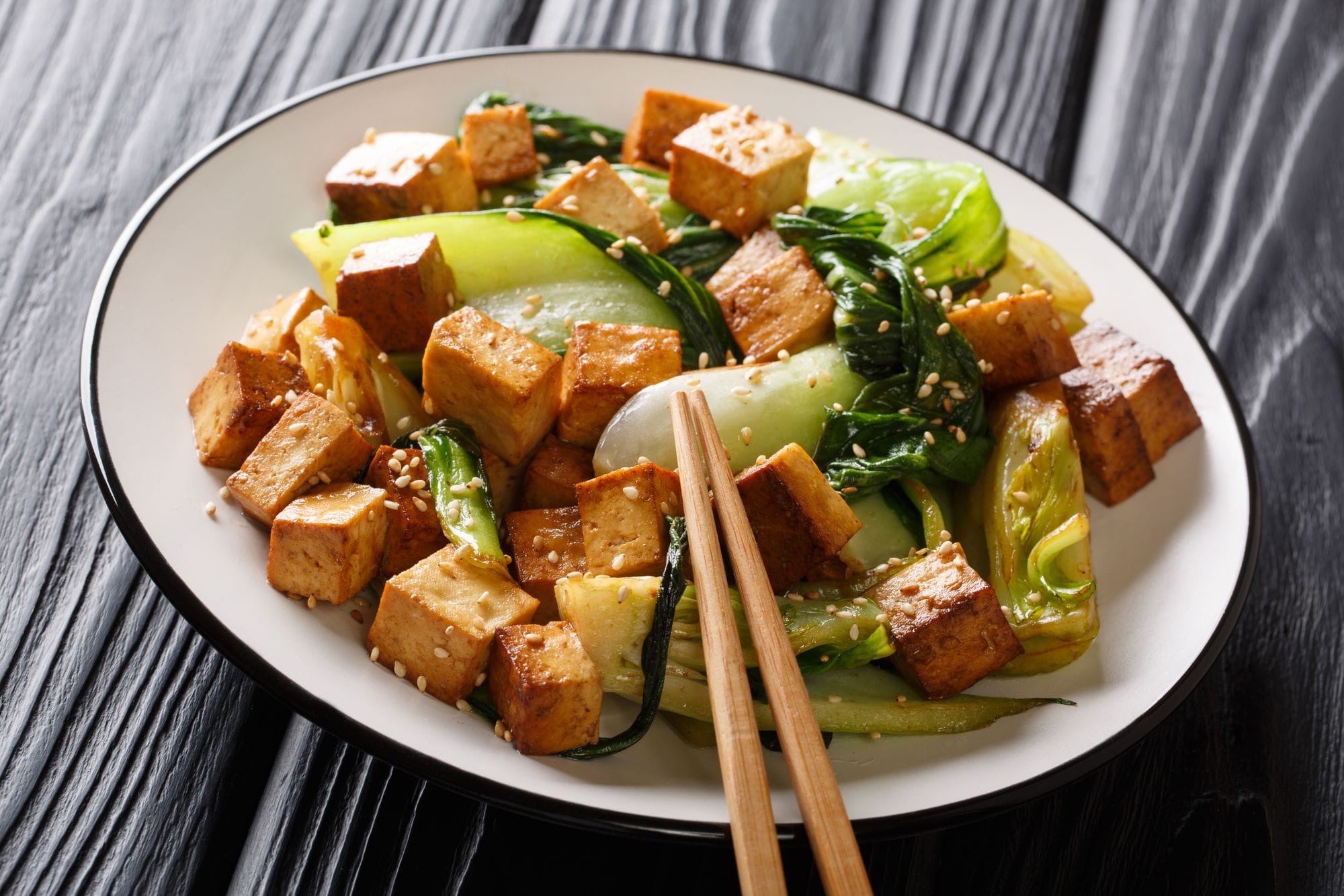 Tofu with Miso Dressing