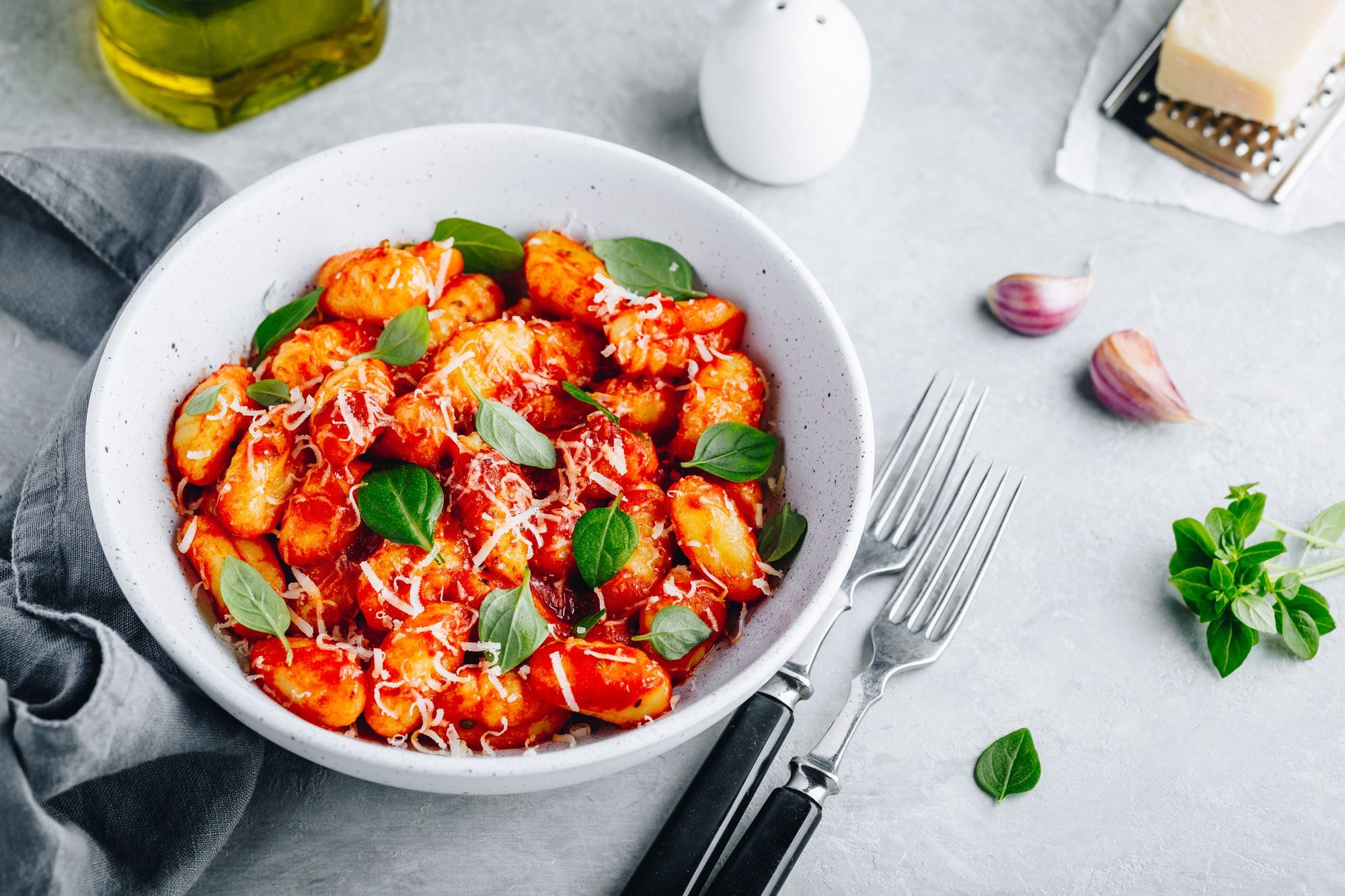 Roasted Gnocchi with ‘Nduja and Basil