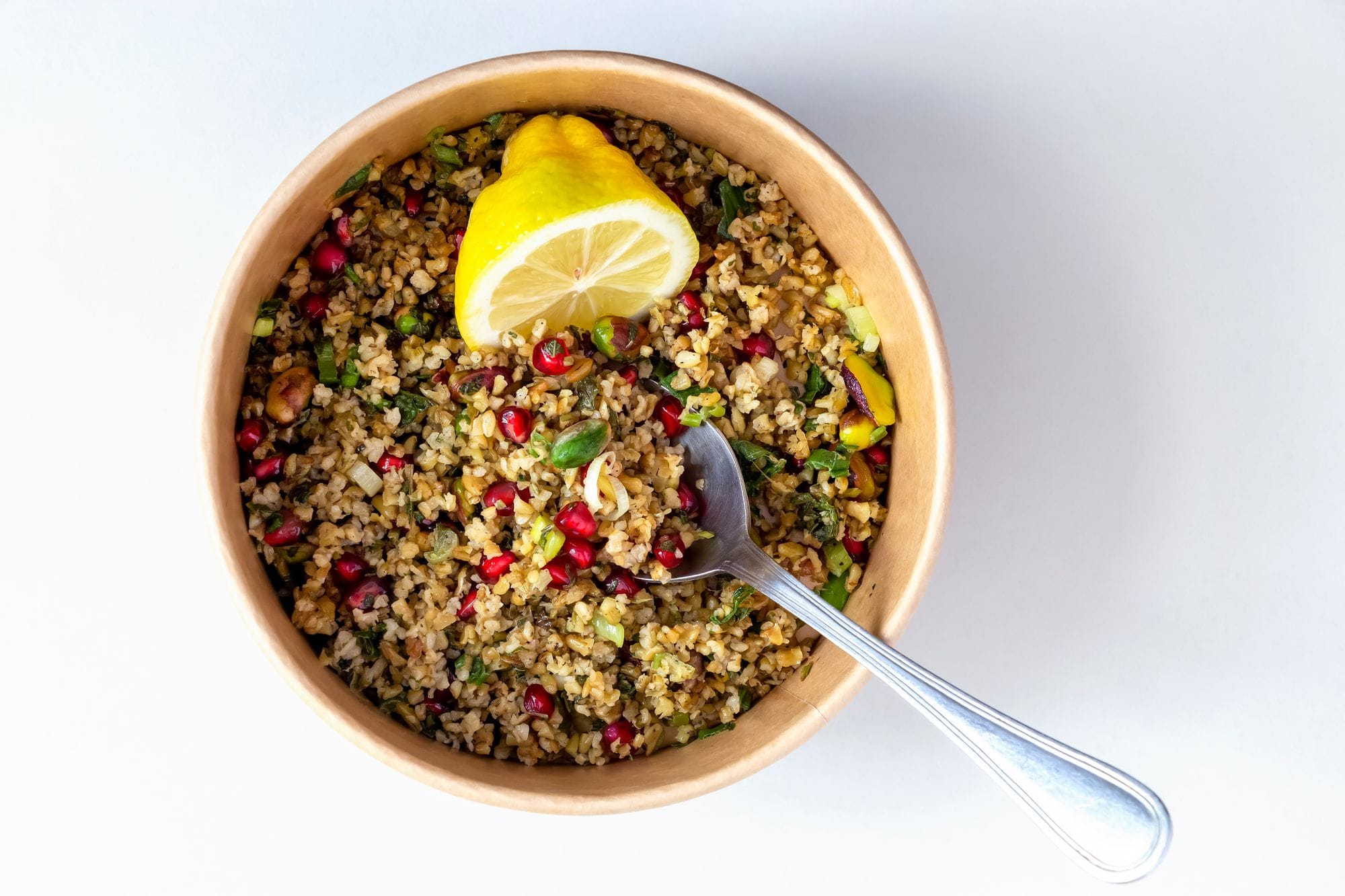 Sweet Potato, Freekeh and Baharat Salad