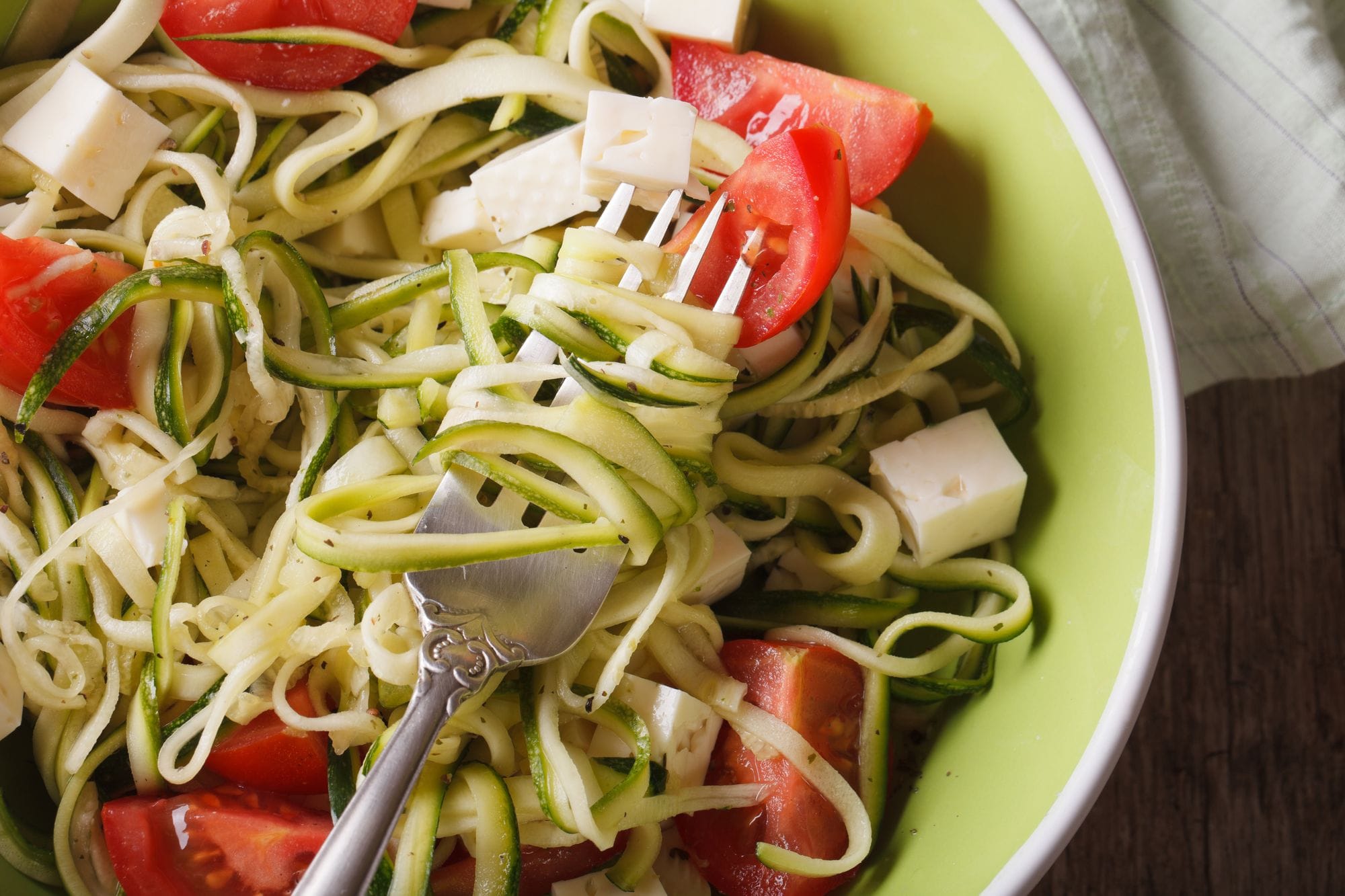 Feta, Zucchini and Lentil Salad