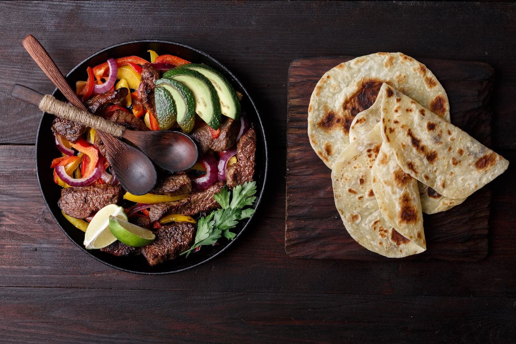 Beef and Bean Fajita Casserole