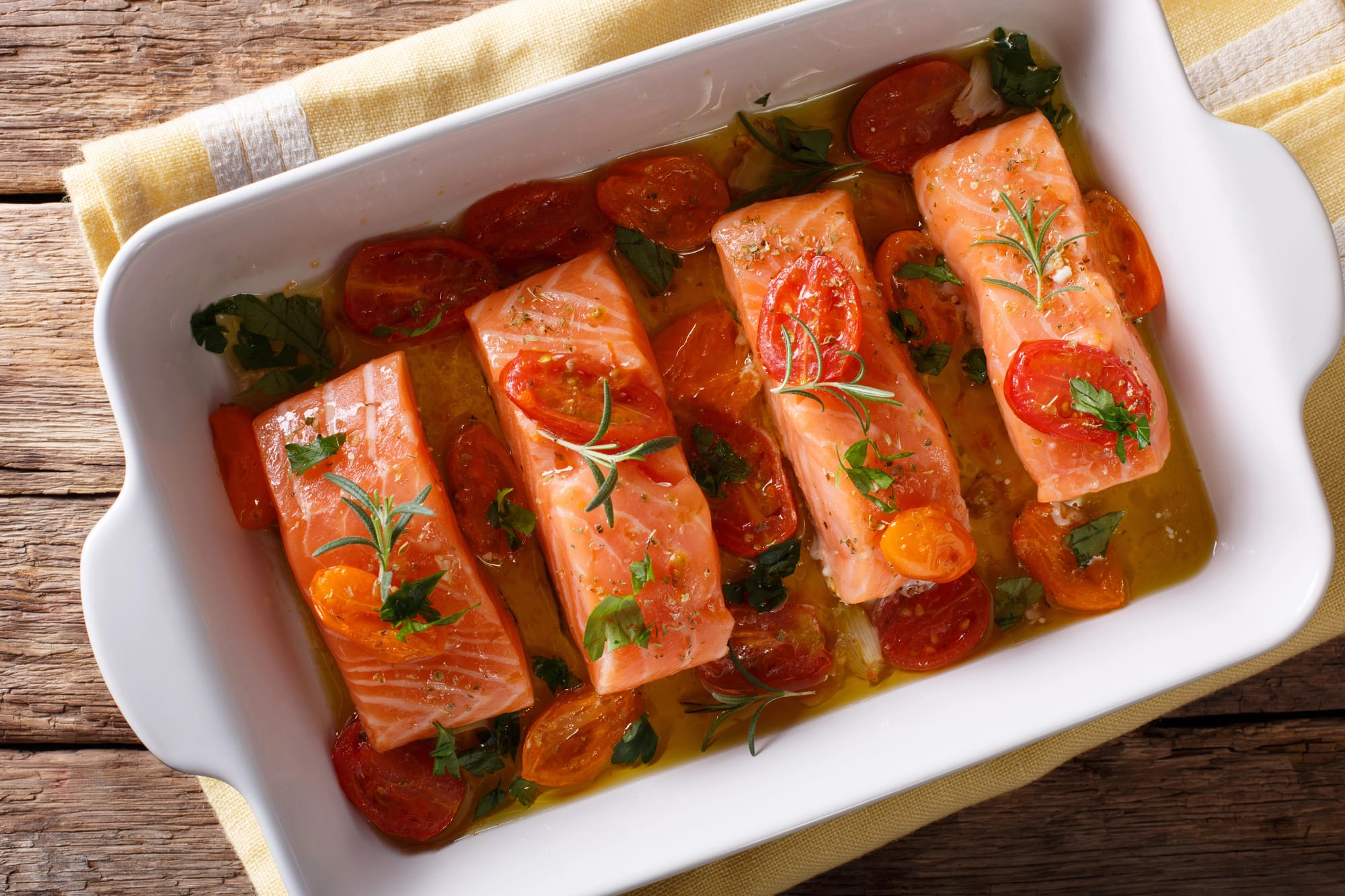 Curried Salmon with Ginger and Tomatoes