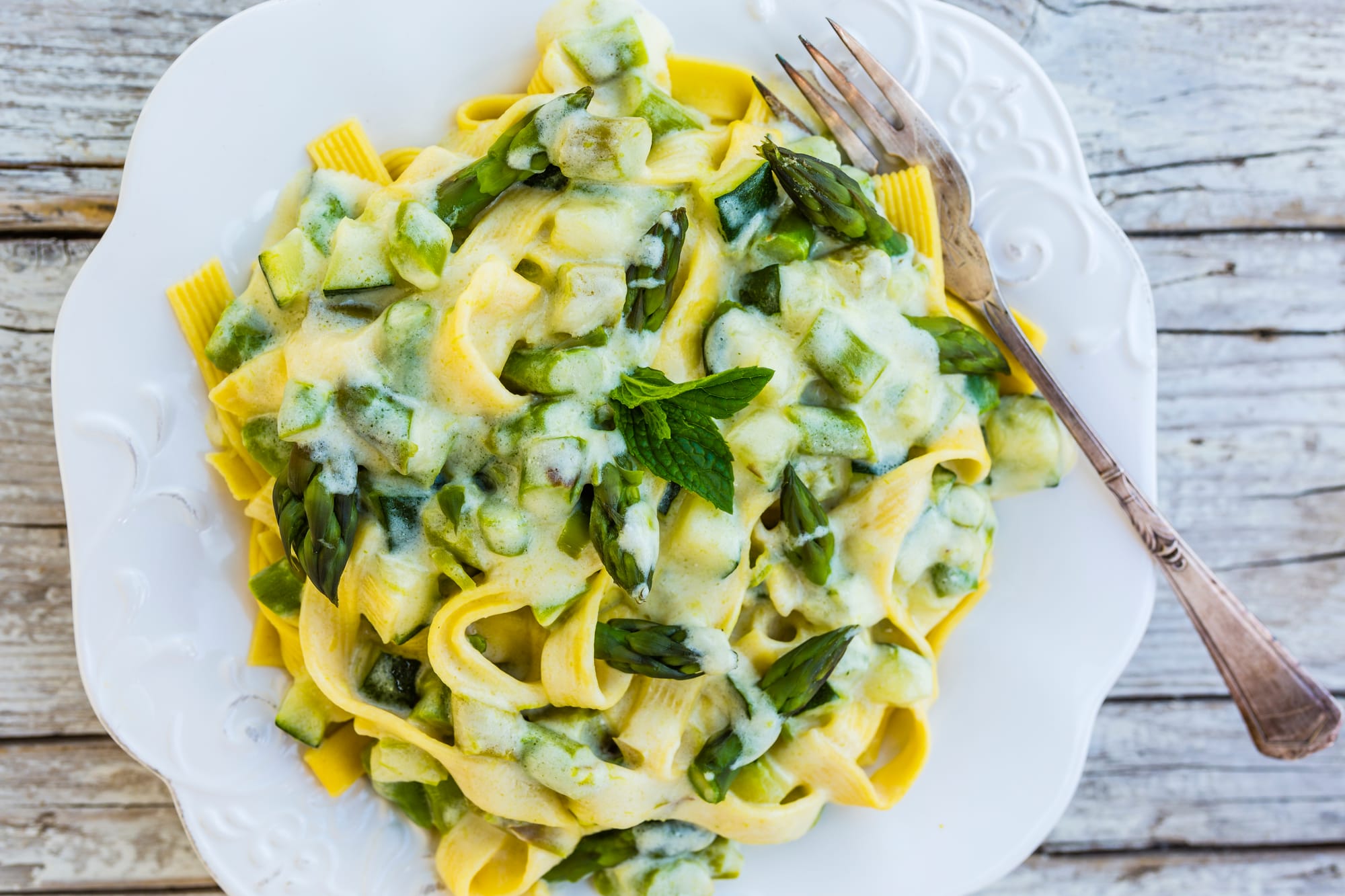 Creamy Cabbage Tagliatelle