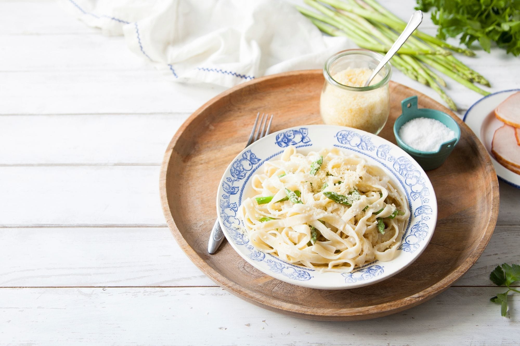 Asparagus and Pecorino Linguine