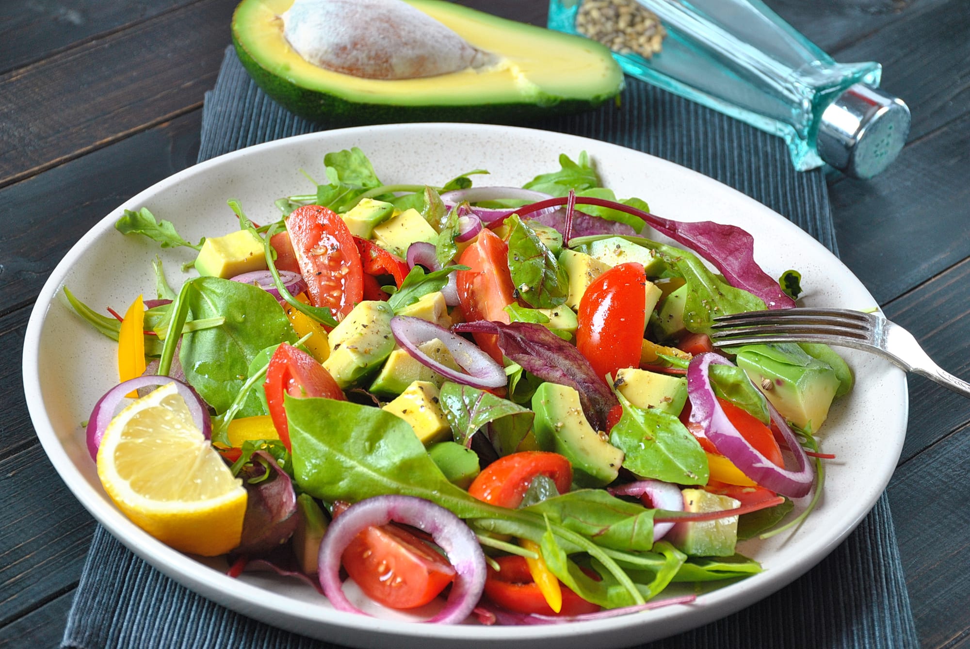 Griddled Avocado Chipotle Salad