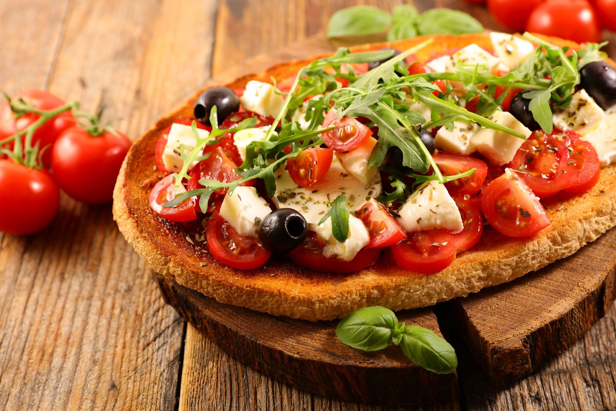 Tomato, Thyme and Horseradish Bruschetta