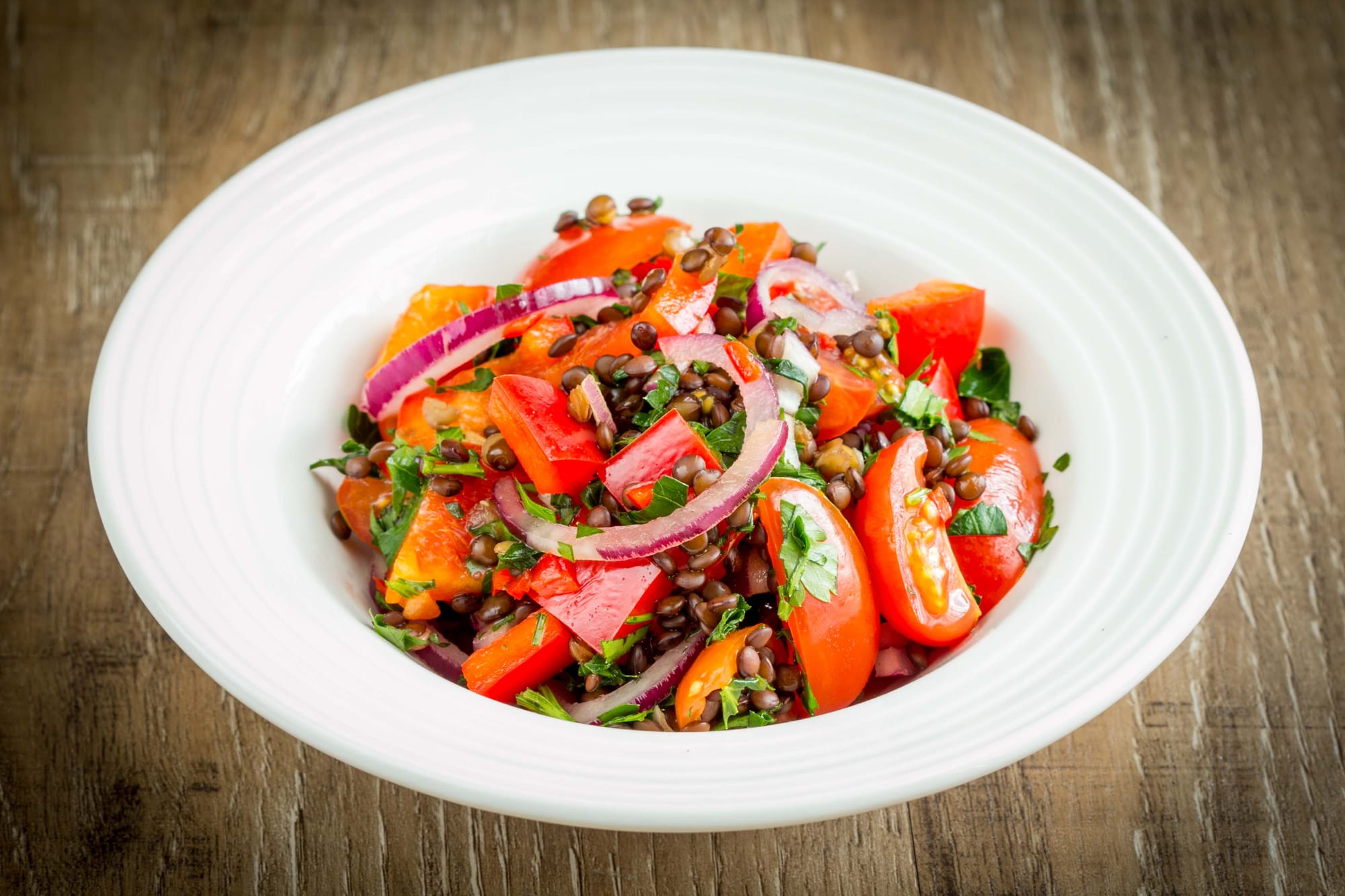 Lentil and Tomato Salad