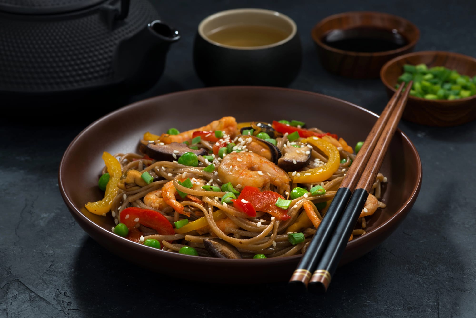 Soba Noodles with Mackerel and Tahini