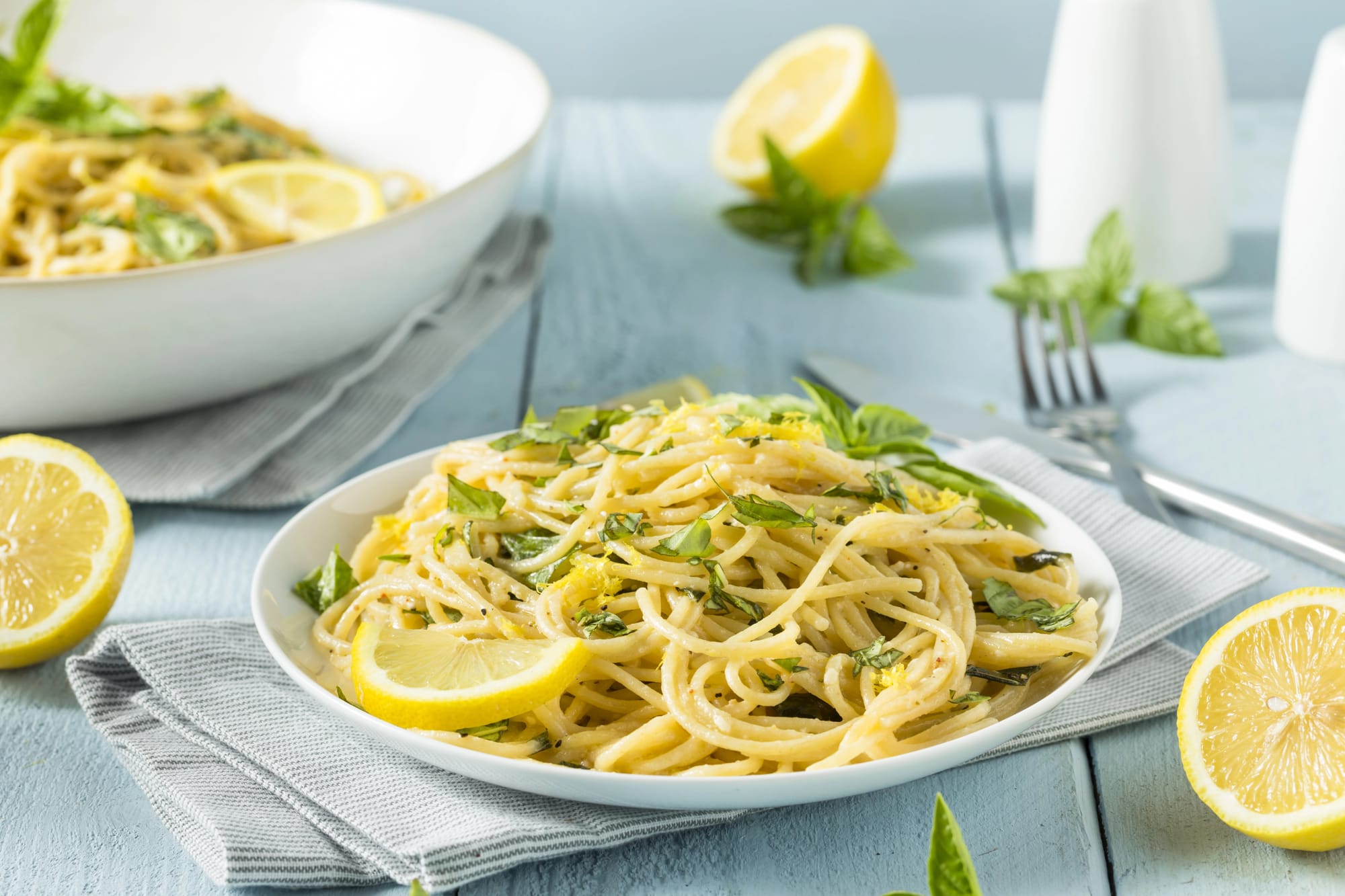 Linguine with Chives and Lemon