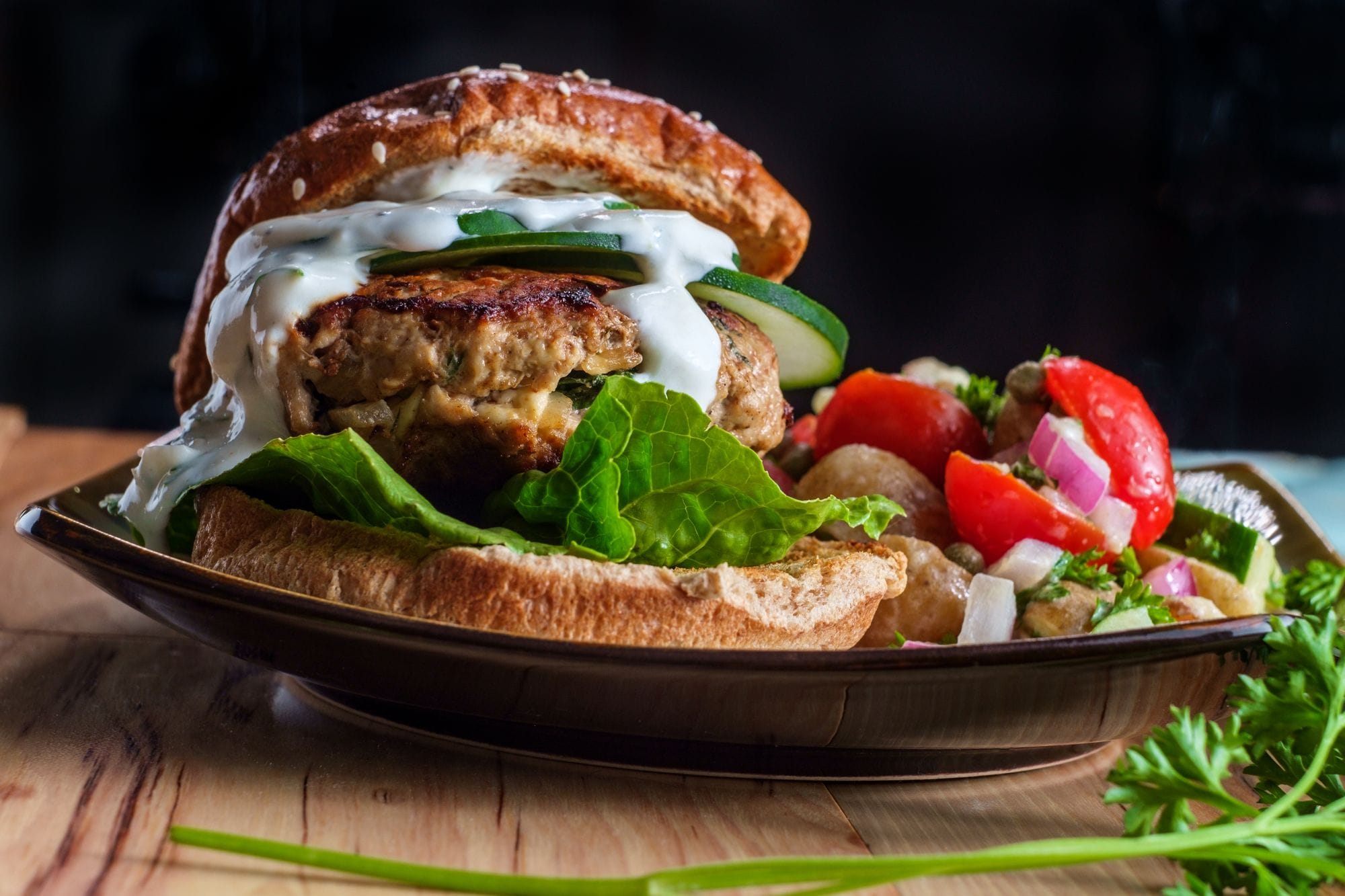 Easy Lamb and Chilli Bean Burgers