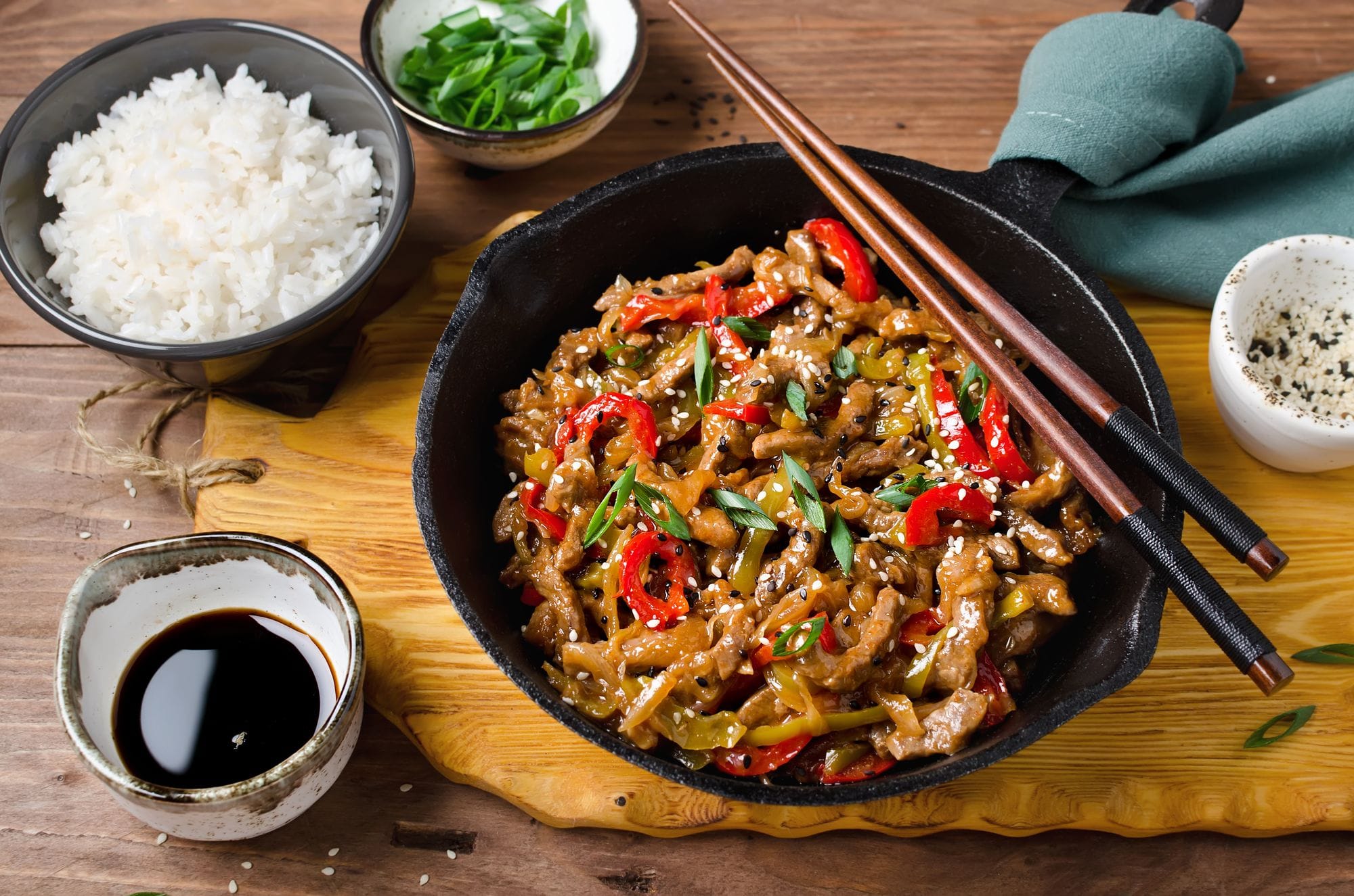 Red Pepper and Steak Stir Fry