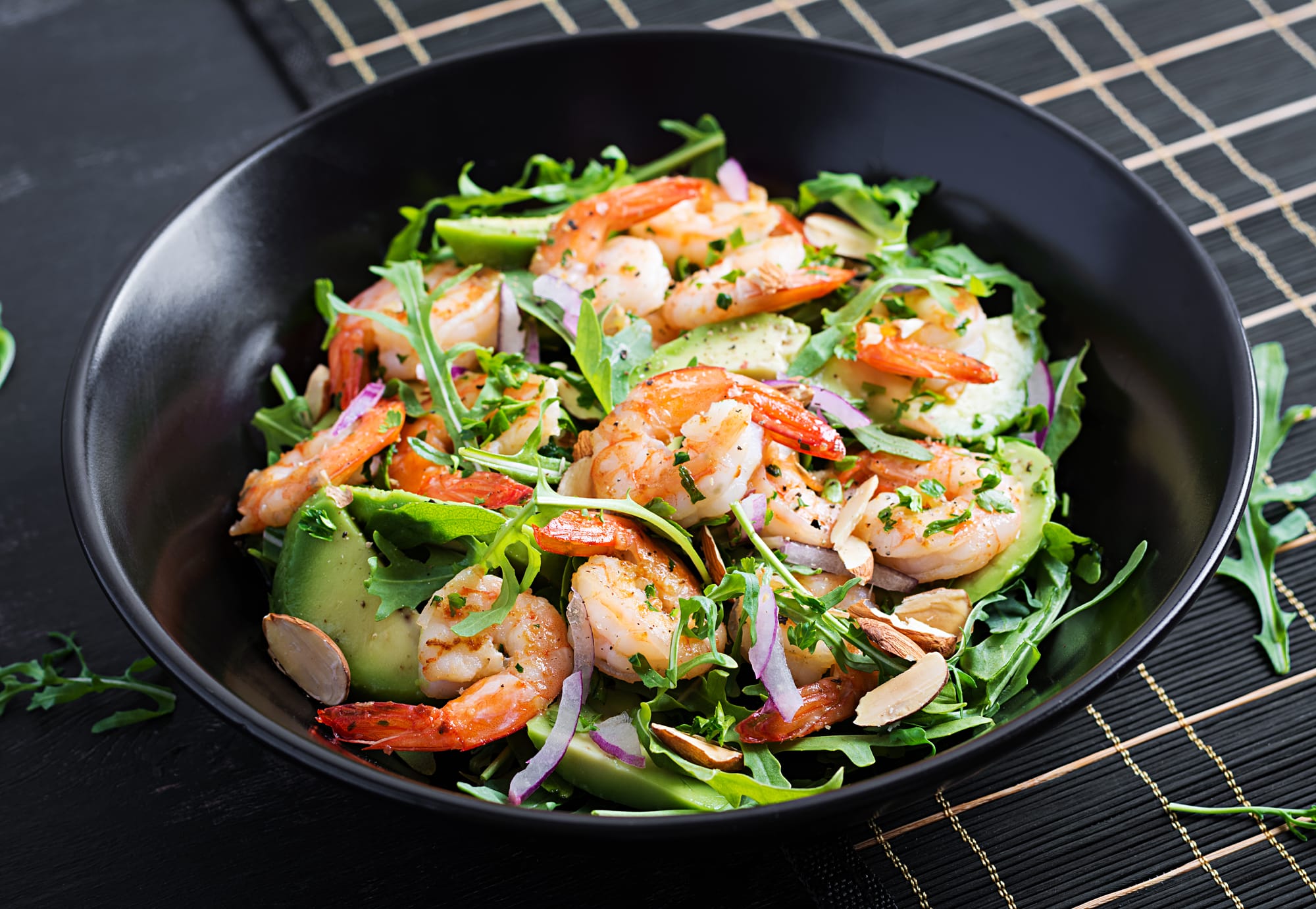 Stir-Fried Prawns with Watercress