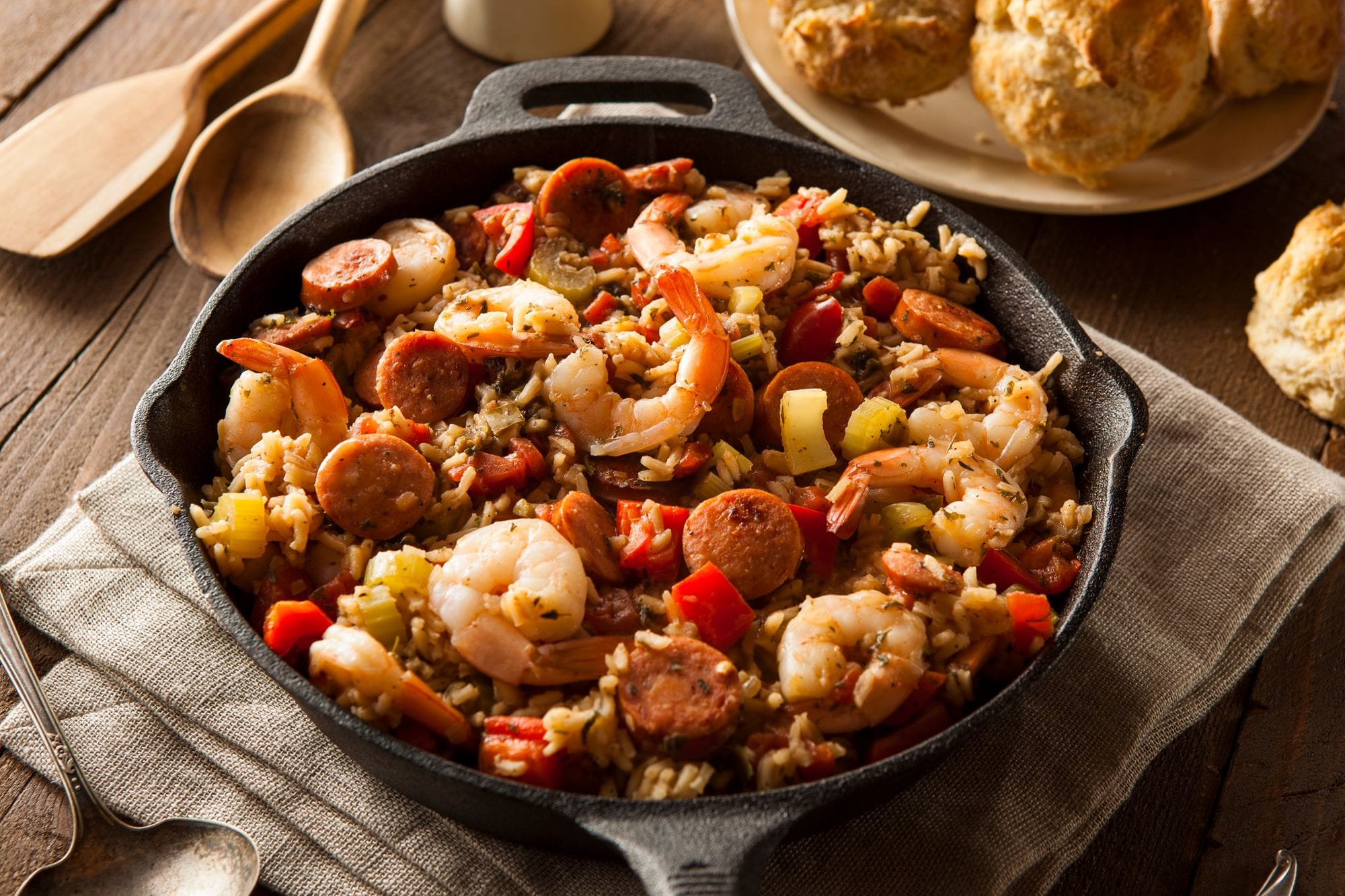 Prawn and Green Capsicum Jambalaya