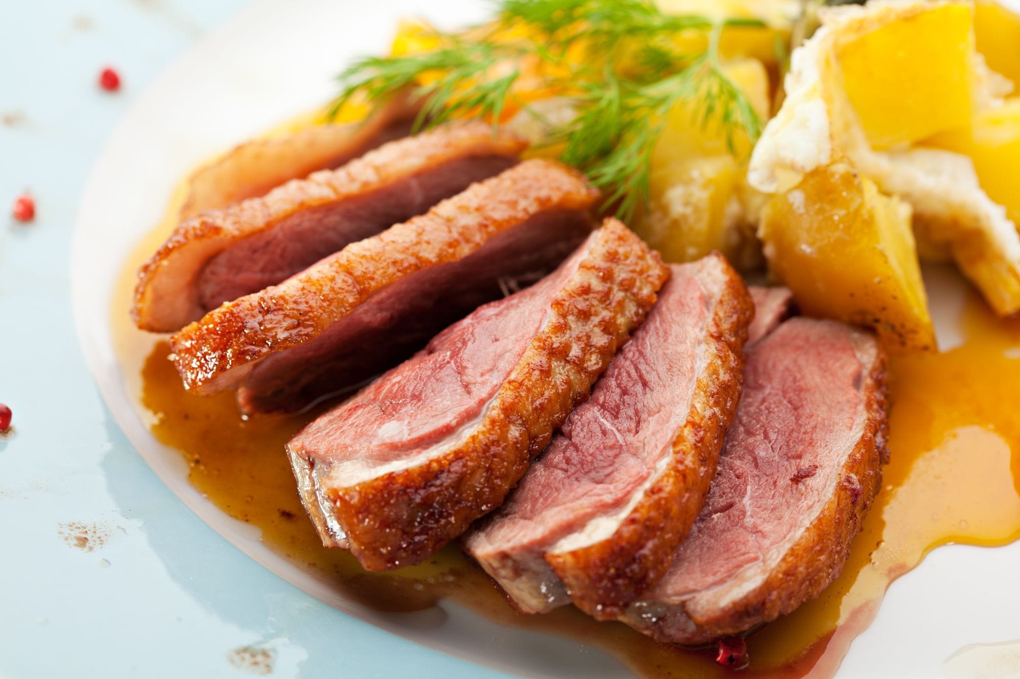 Roast Duck Breast with Sweet Potato