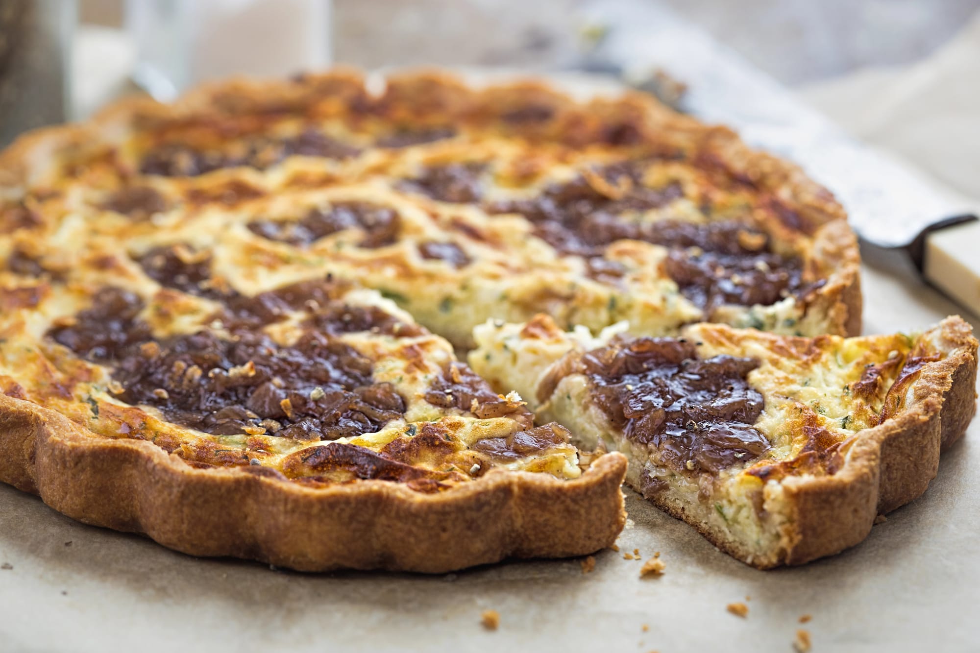 Caramelised Onion and Blue Cheese Tart