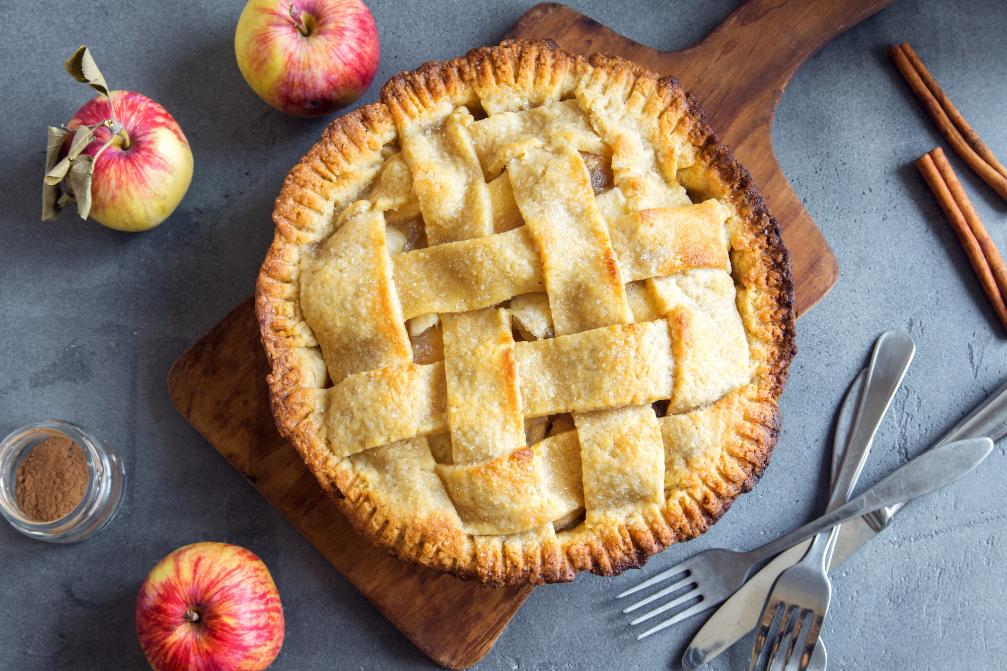 Brie and Apple Tart