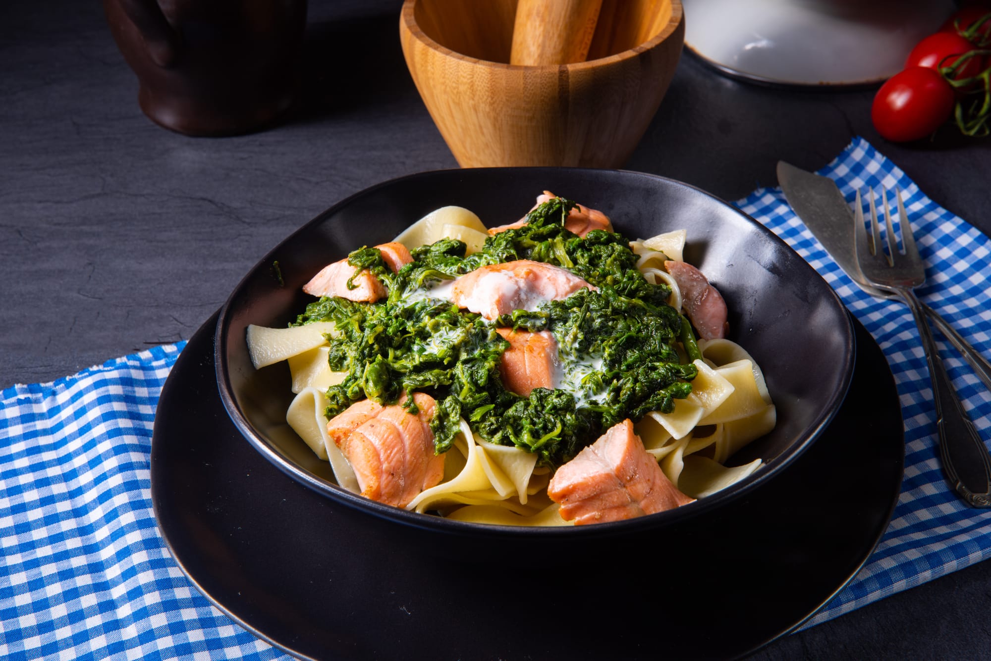 Smoked Salmon Pappardelle