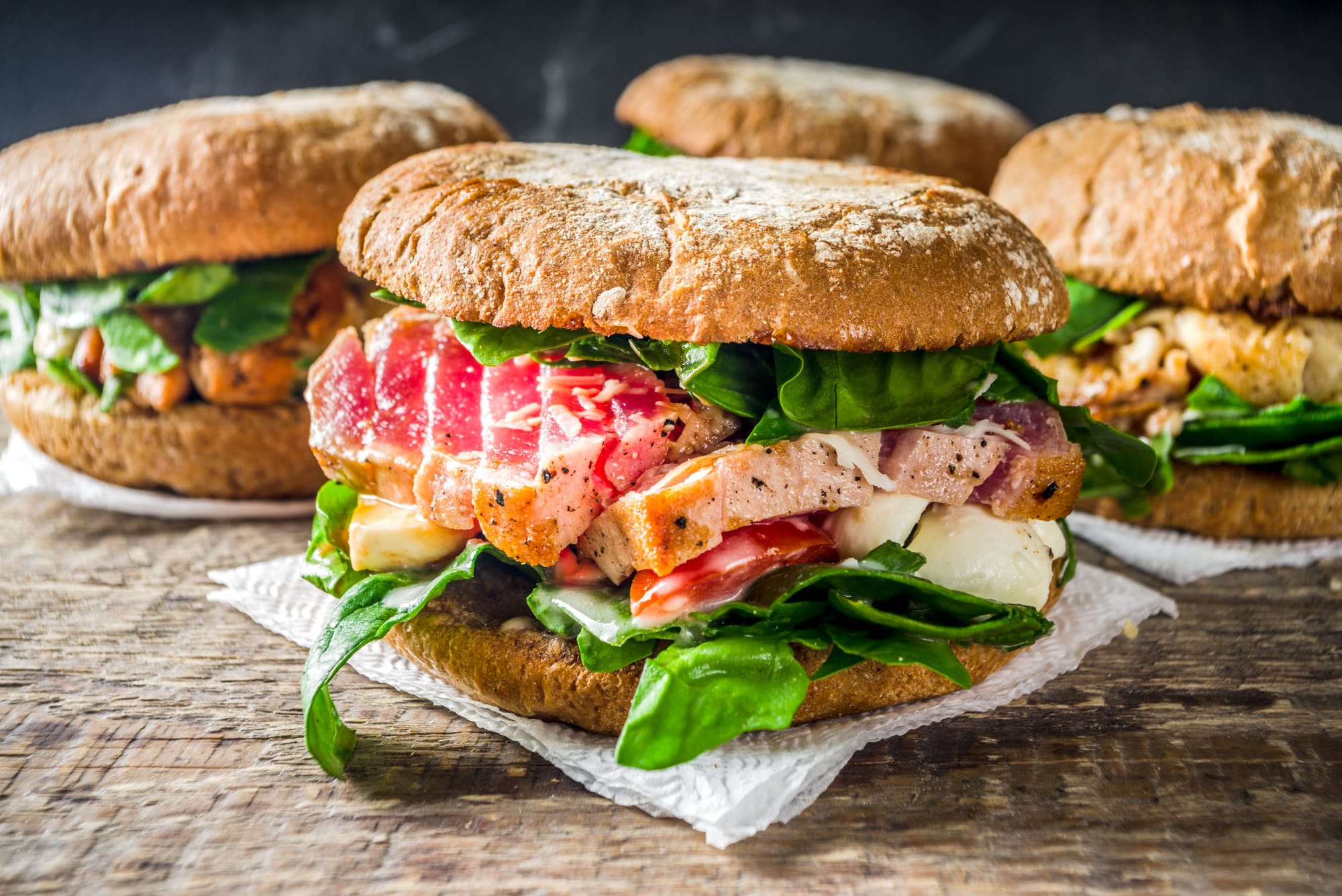 Tuna and Avocado Burgers