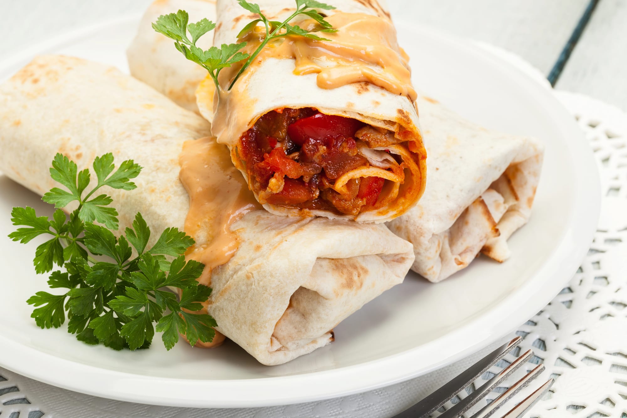 Paprika Pork Wraps