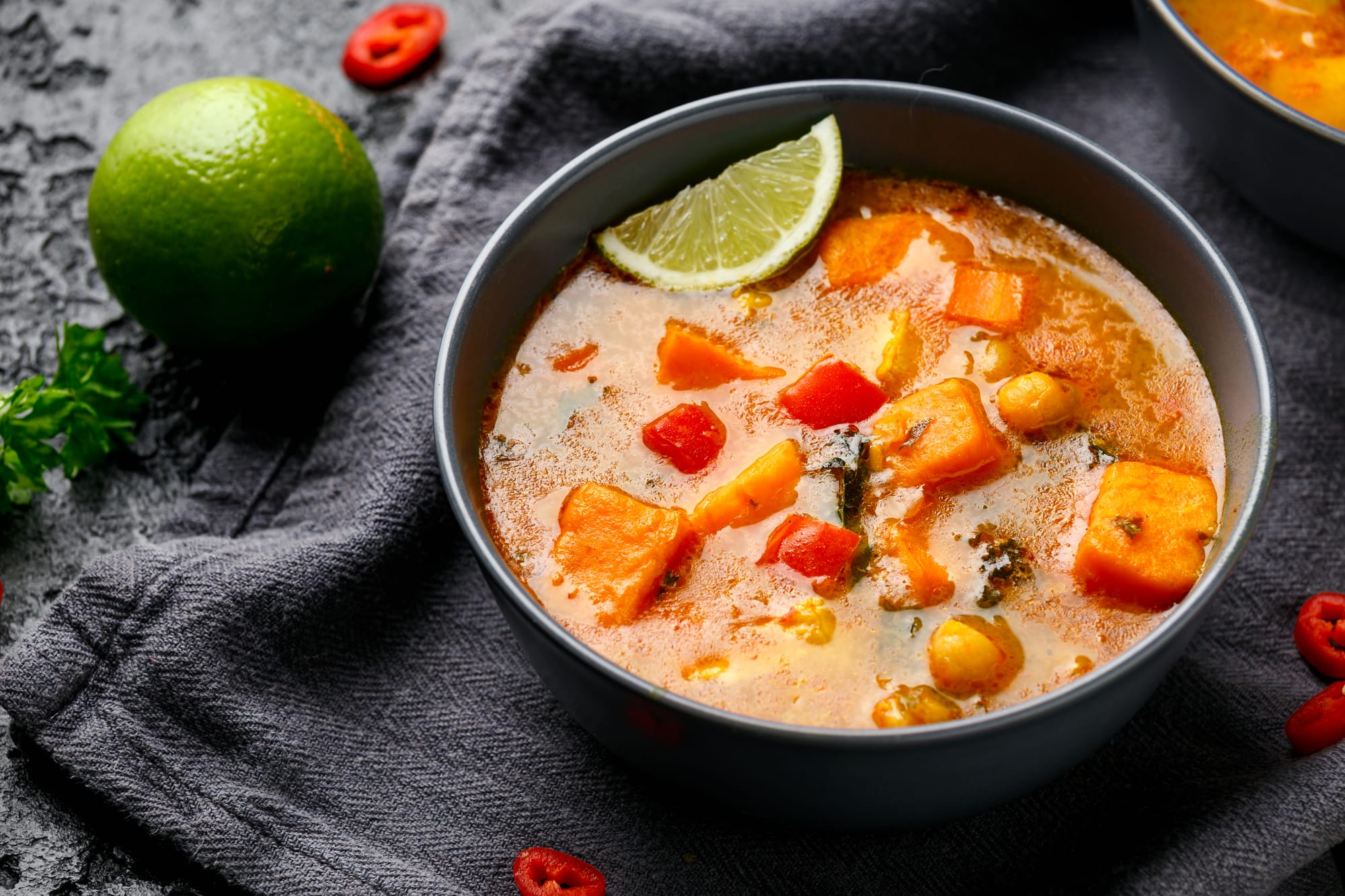 Red Pepper and Sweet Potato Curry