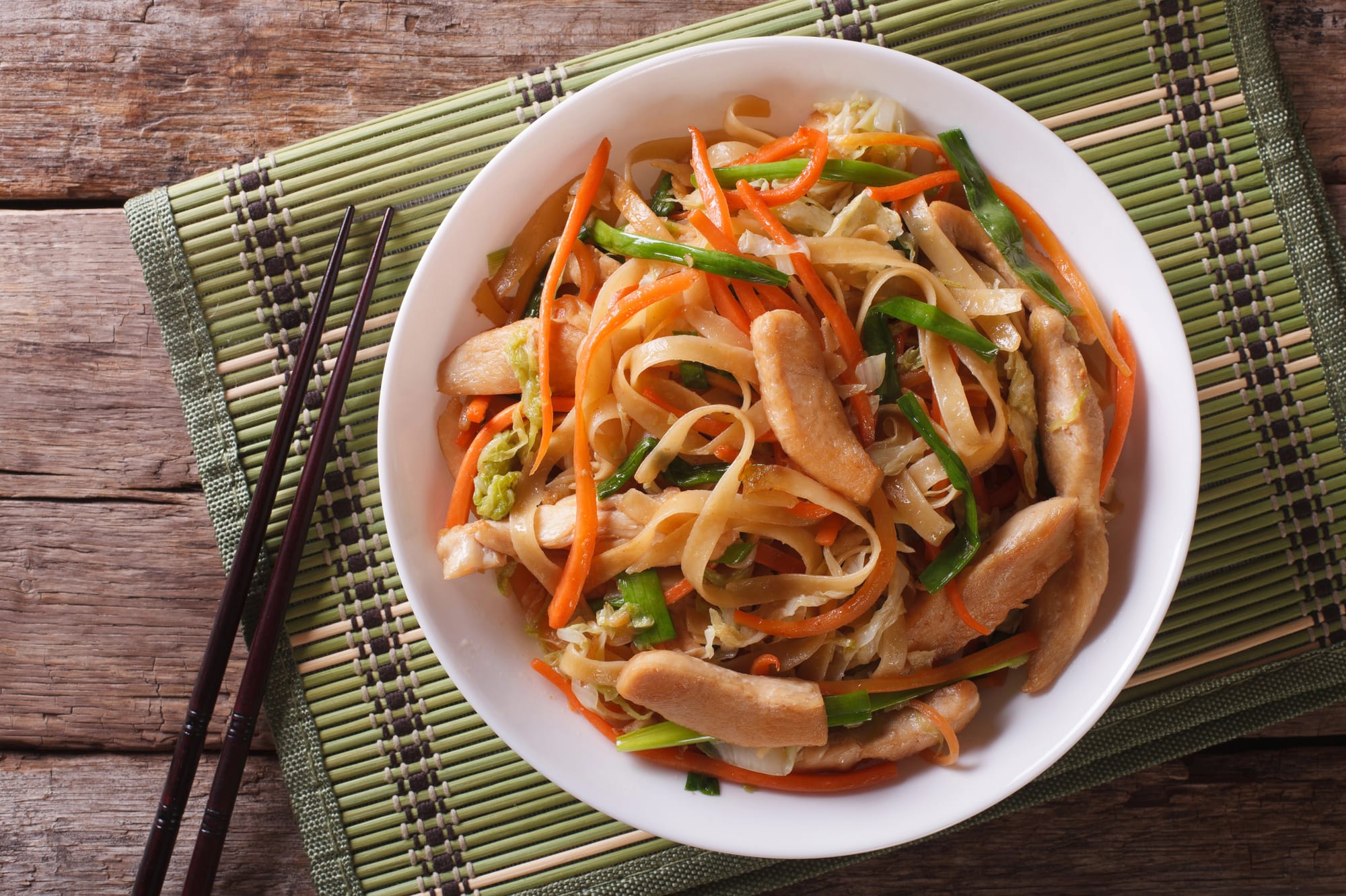 Poached Chinese Chicken with Noodles