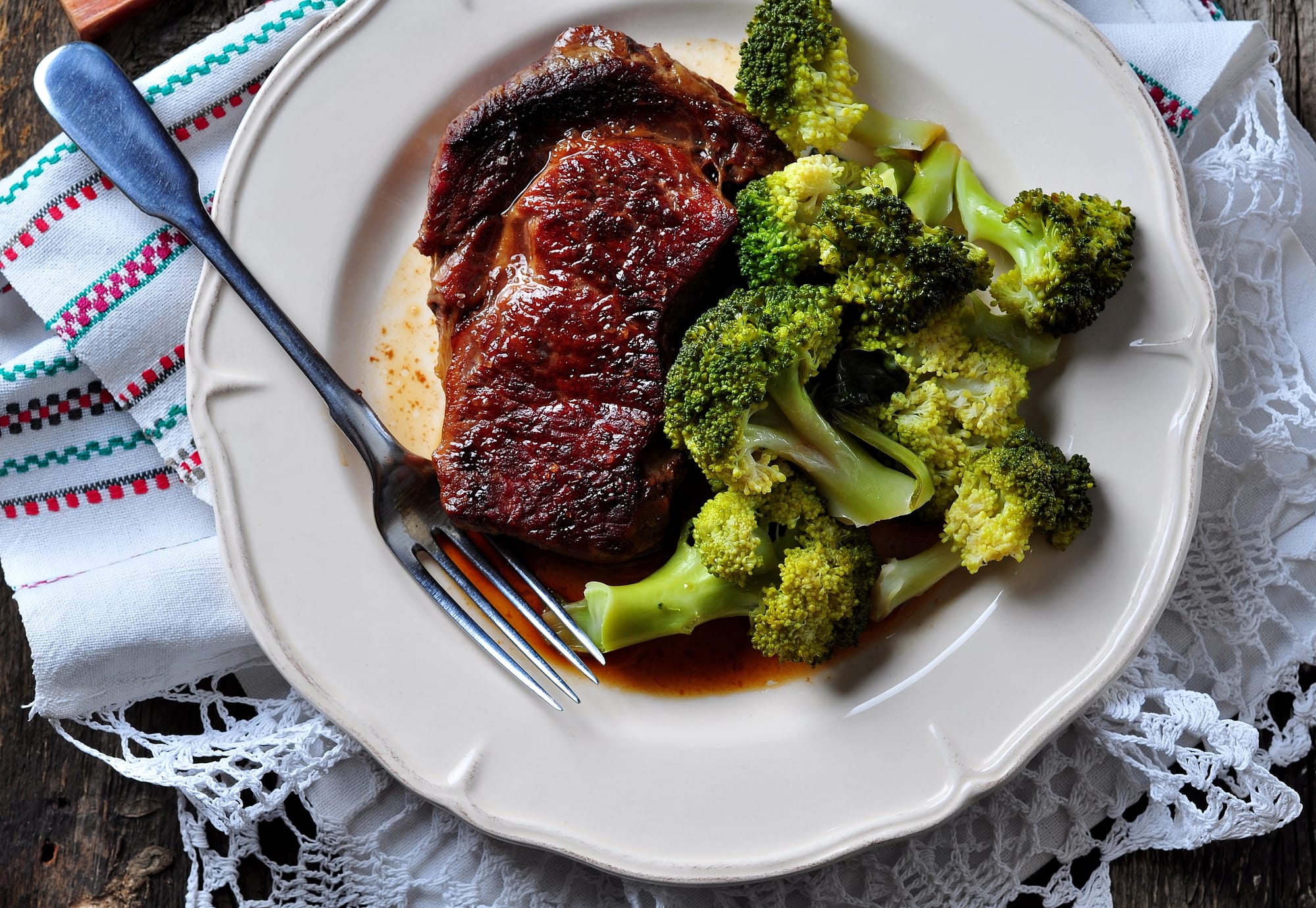 Ribeye Steak with Beaujolais Sauce