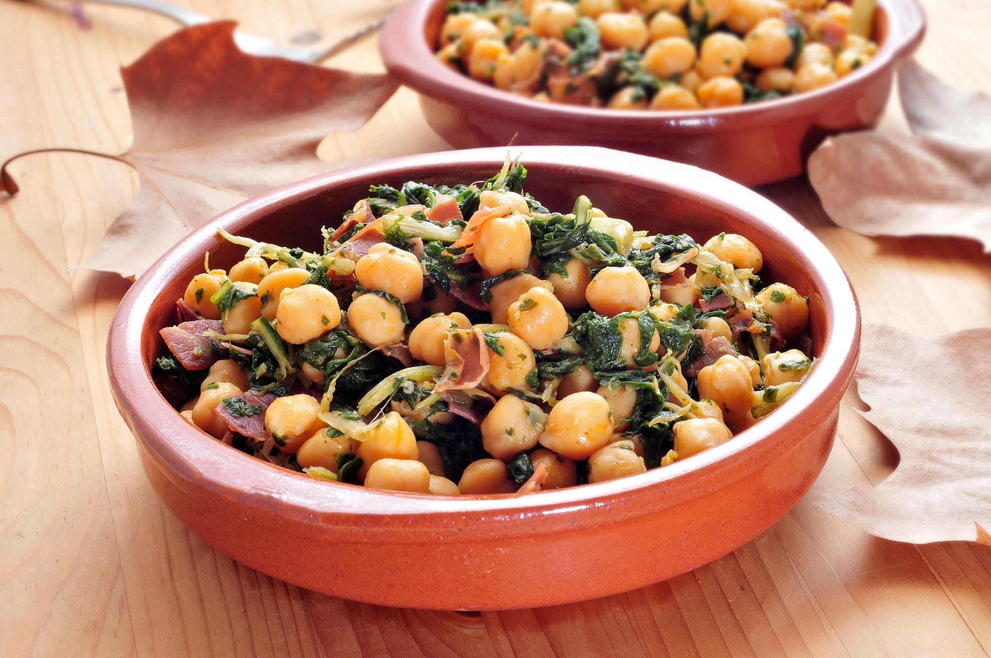 Warm Rustic Salad with Chickpeas, Chorizo and Capsicums