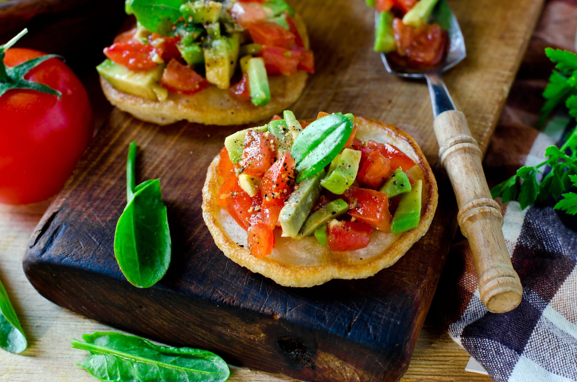 Grapefruit and Avocado Chicory Cup Canapes