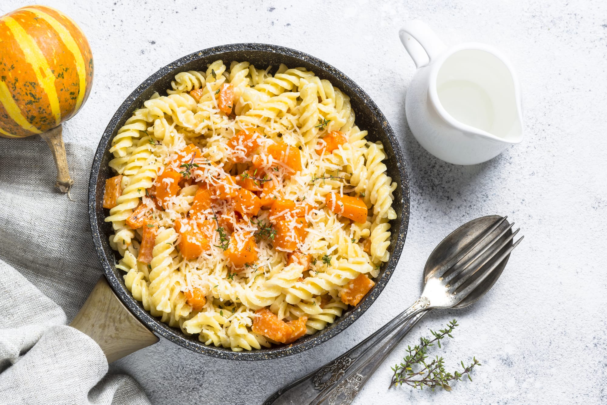 Bacon, Butternut and Rosemary Pasta