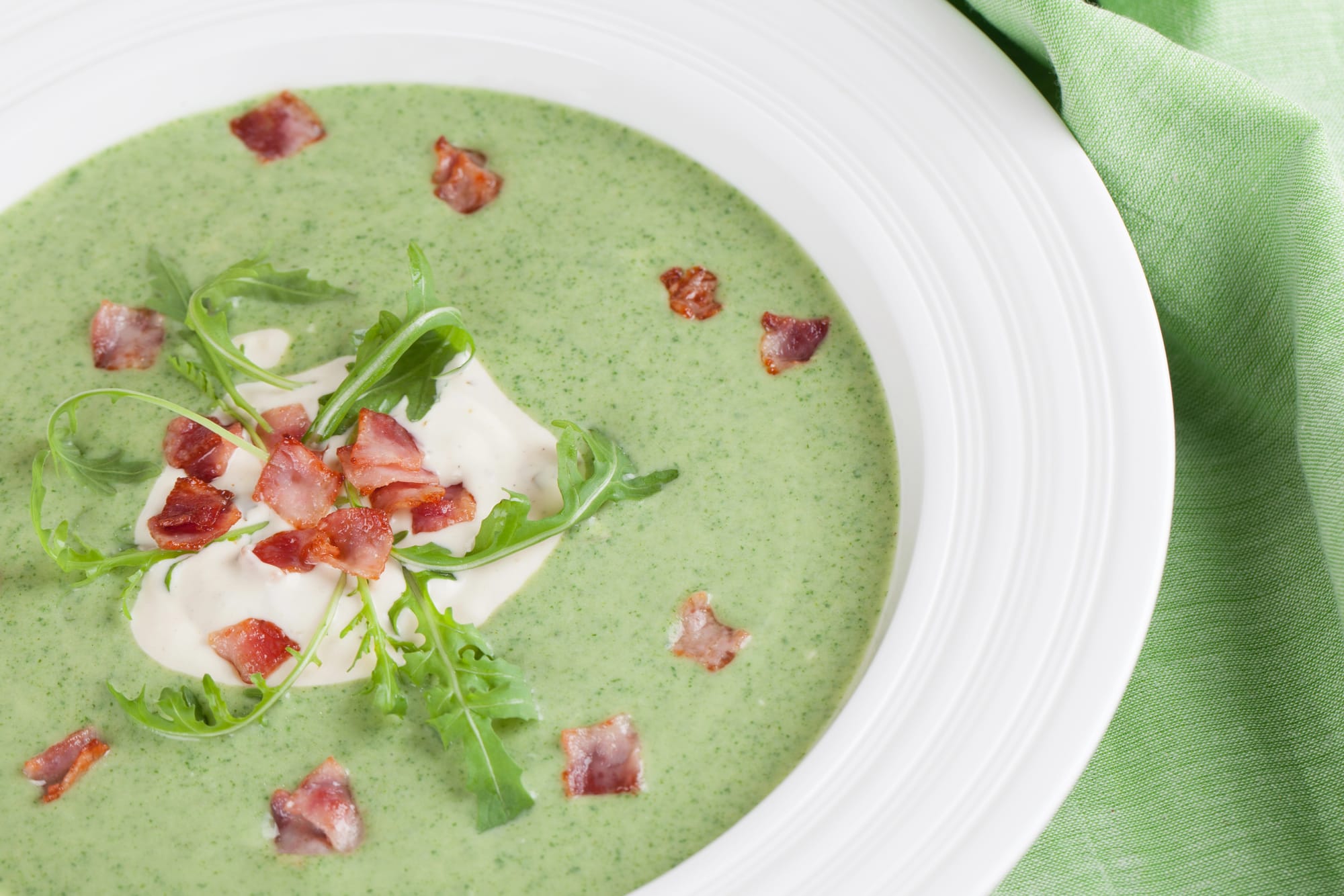 Minted Pea and Ham Soup